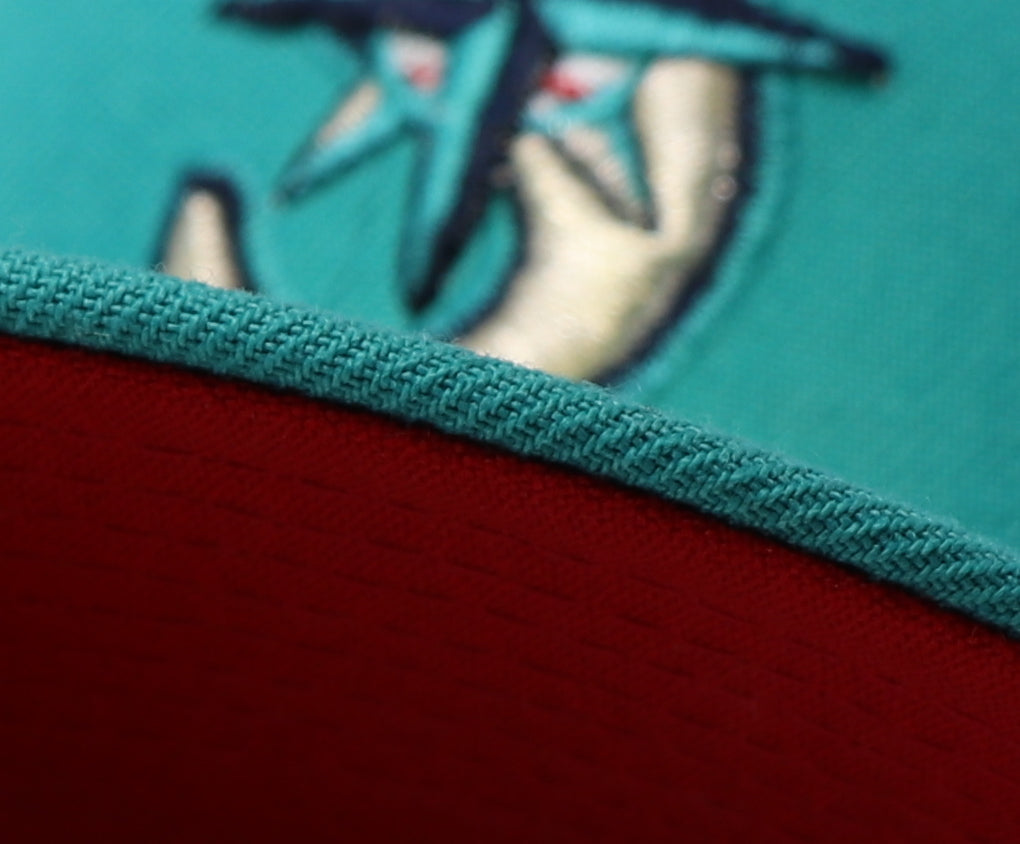 SEATTLE MARINERS (TEAL) (20TH ANNIVERSARY) NEW ERA 59FIFTY FITTED (RED UNDER VISOR)