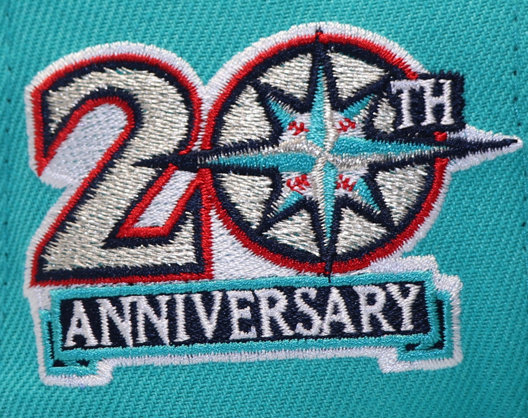SEATTLE MARINERS (TEAL) (20TH ANNIVERSARY) NEW ERA 59FIFTY FITTED (RED UNDER VISOR)