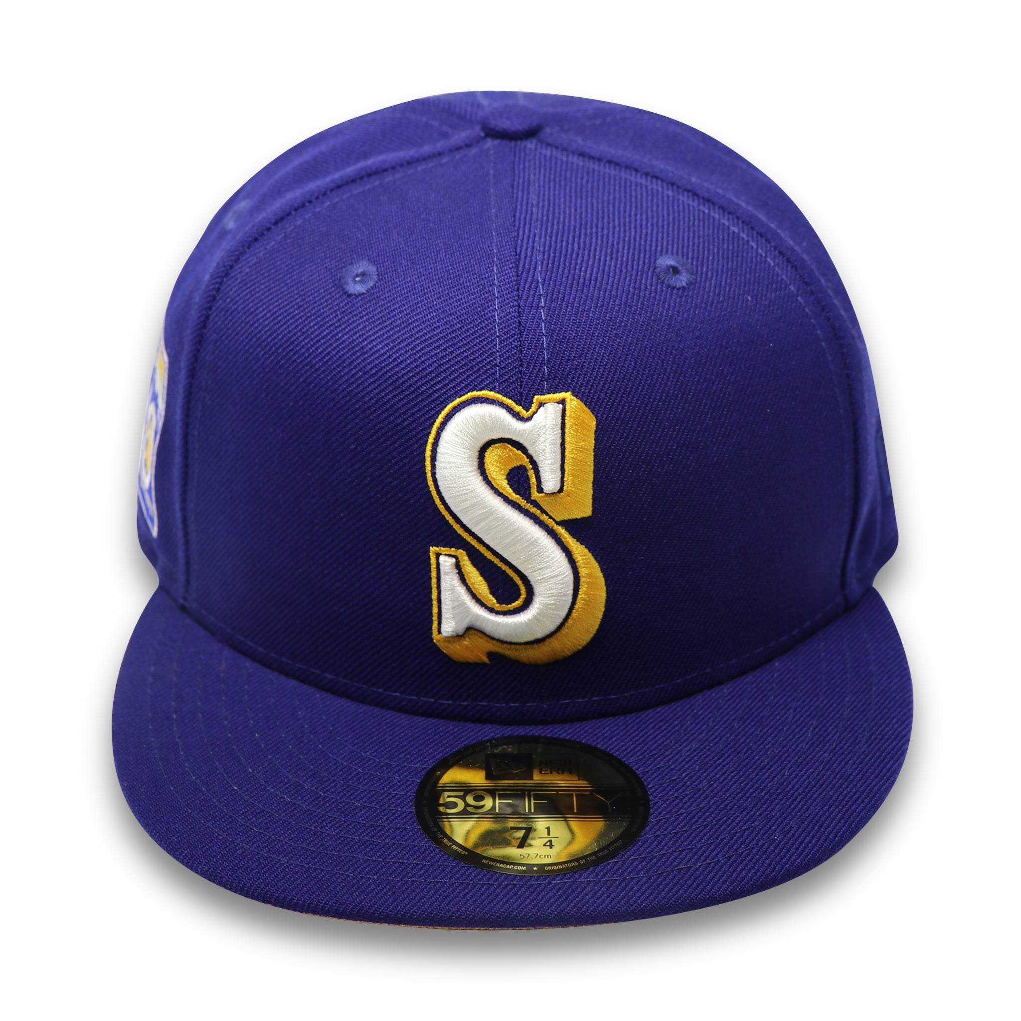 SEATTLE MARINERS (ROYAL) (40TH ANNIVERSARY) NEW ERA 59FIFTY FITTED (YELLOW UNDER VISOR)