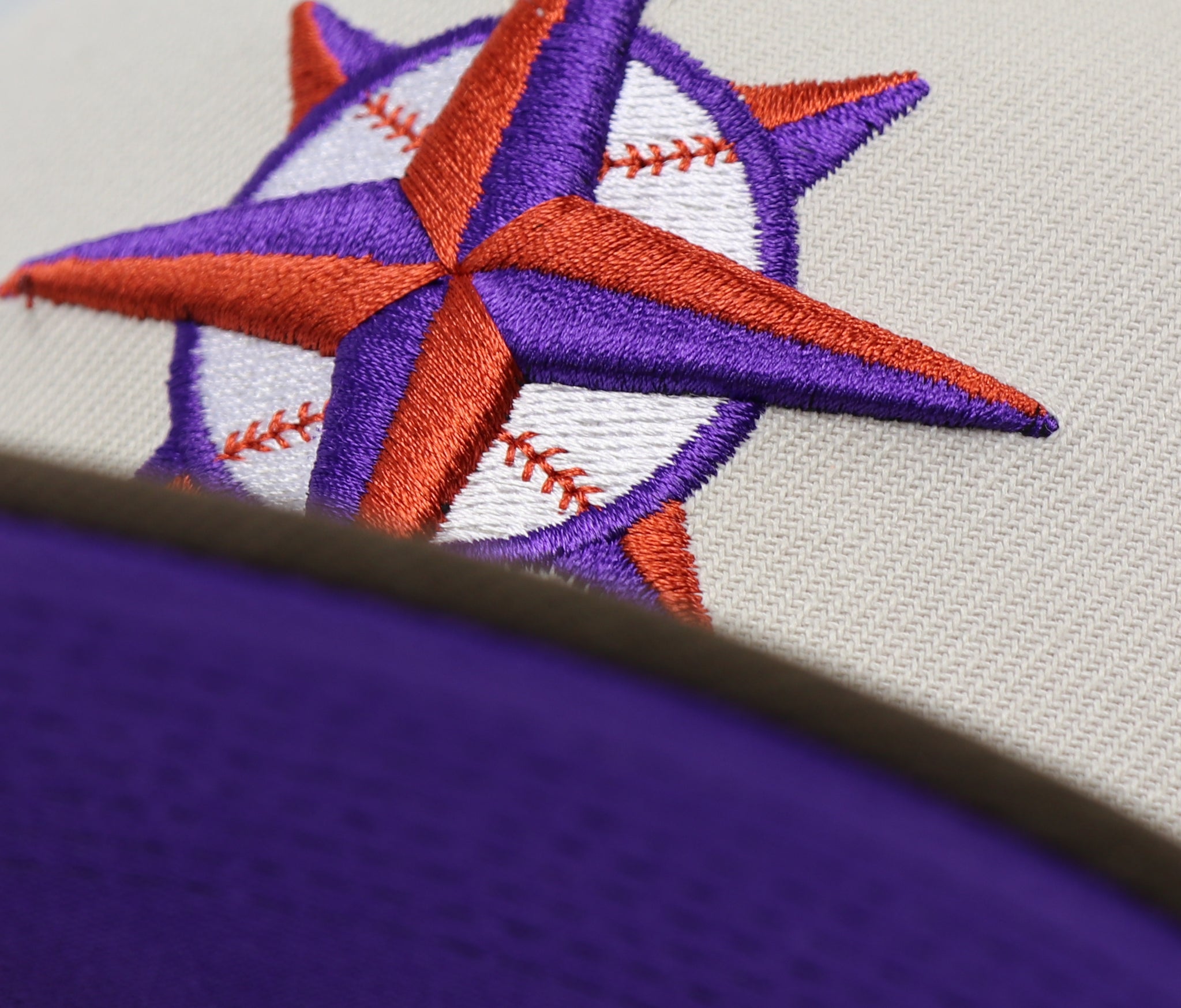 seattle mariners purple brim fitted