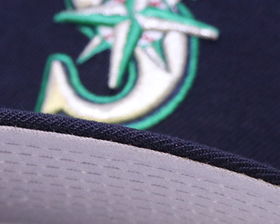 SEATTLE MARINERS (ALL NAVY) (1999-2002) ROAD NEW ERA 59FIFTY FITTED (GREY UNDER VISOR)