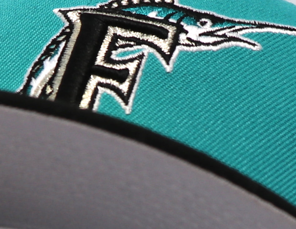 FLORIDA MARLINS (TEAL) (1997 ALT) WORLD SERIES NEW ERA 59FIFTY FITTED (GREY UNDERVISOR)