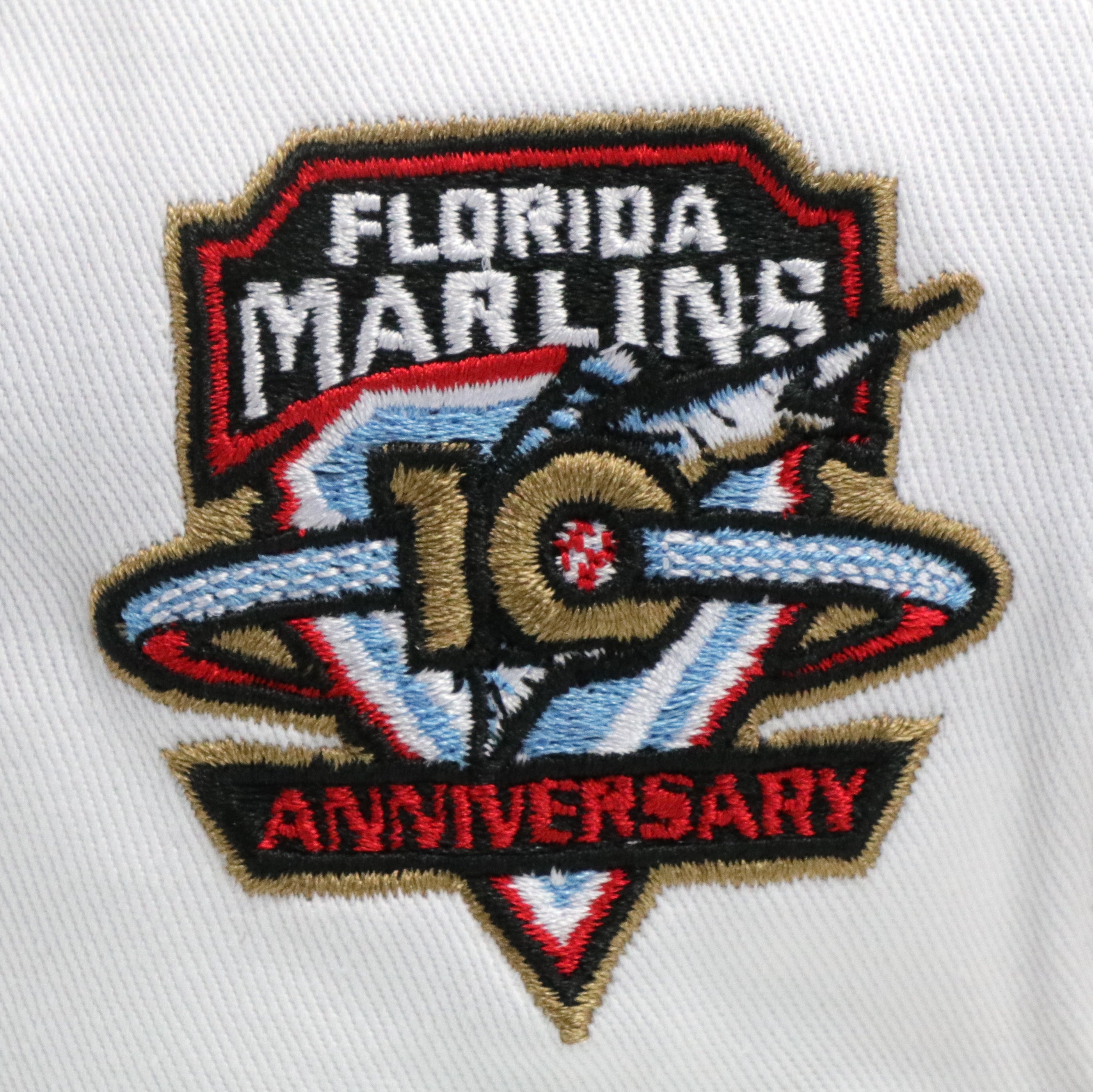 FLORIDA MARLINS "10TH ANNIVERSARY" NEW ERA 59FIFTY FITTED (SKY BLUE UNDER VISOR)