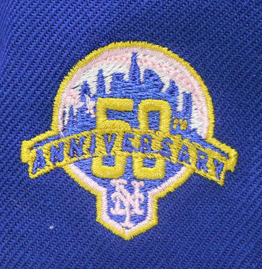 NEW YORK  METS "50TH ANNIVERSARY" NEW ERA 59FIFTY FITTED (PINK BOTTOM)