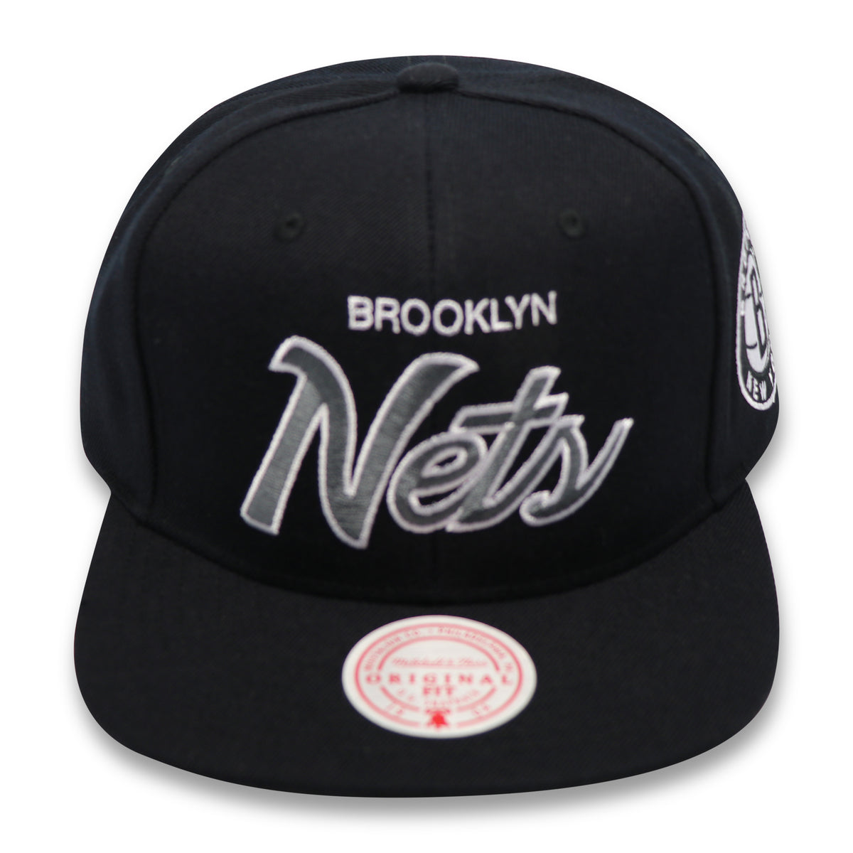BROOKLYN NETS SCRIPT MITCHELL & NESS SNAPBACK – 4ucaps.com