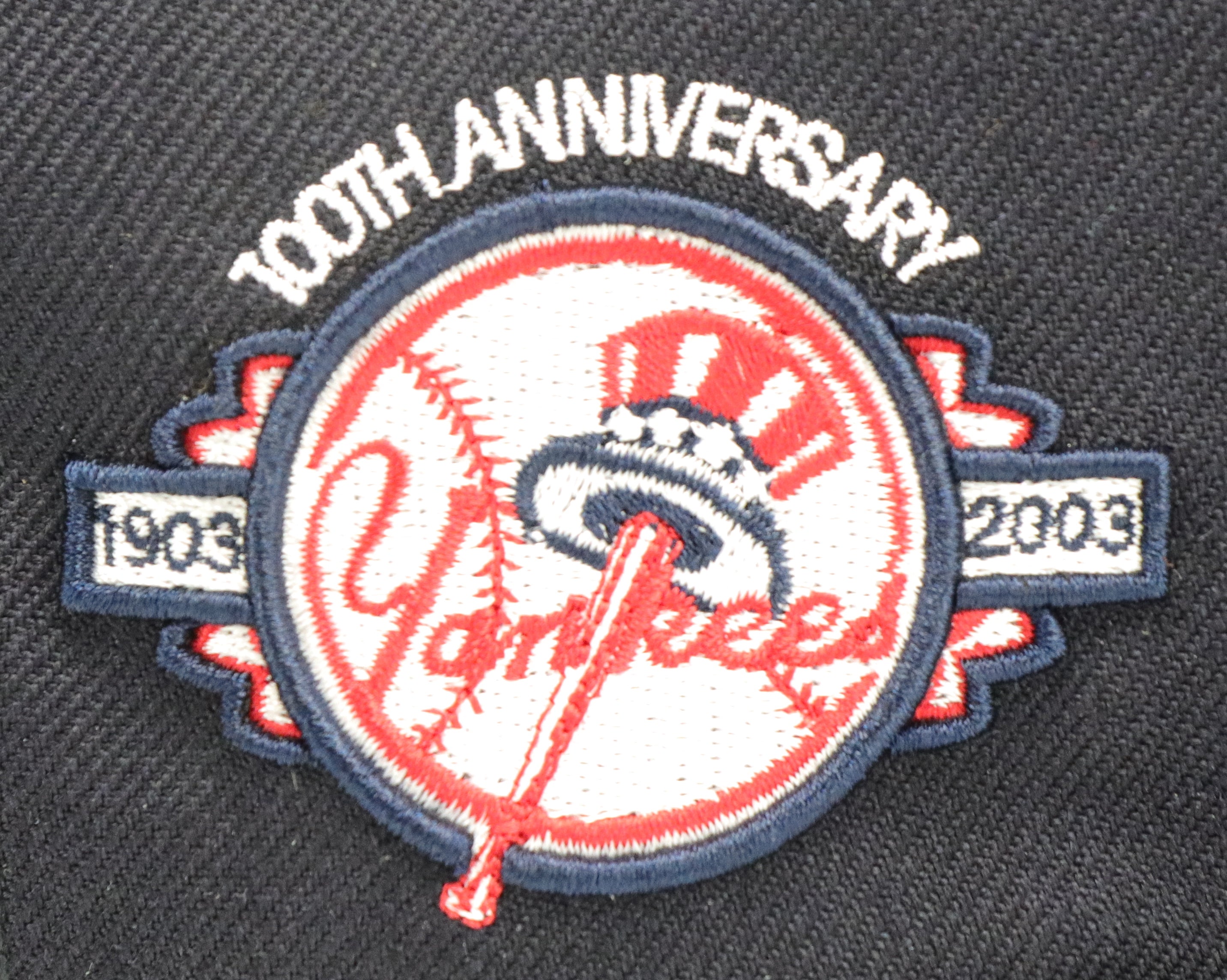 NEW YORK YANKEES "TOP HAT LOGO" (100TH ANN ) NEW ERA 59FIFTY FITTED (GREY UNDER UNDER VISOR)