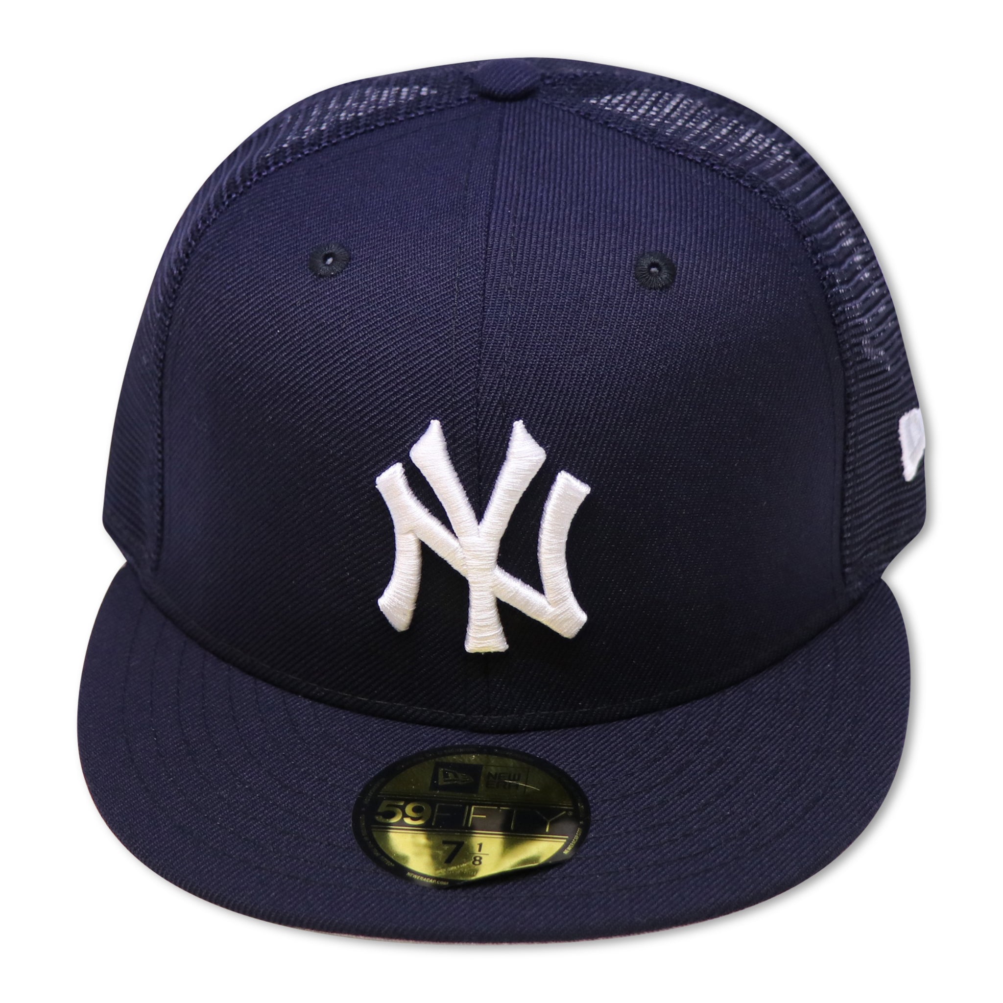 NEW YORK YANKEES TRUCKER MESH NEW ERA 59FIFTY FITTED (GREY BOTTOM)