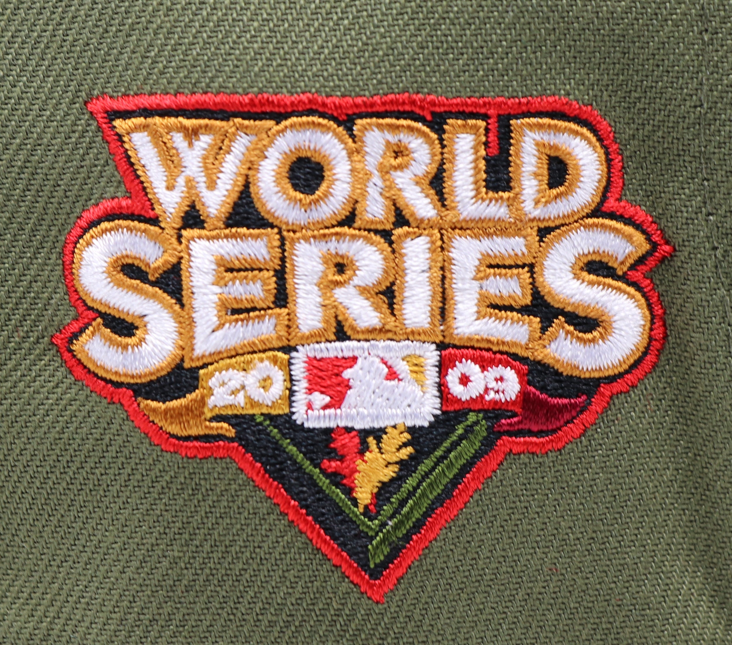KIDS - NEW YORK YANKEES (OLIVE) "2009 WORLDSERIES" NEW ERA 59FIFTY FITTED (RED UNDER VISOR)