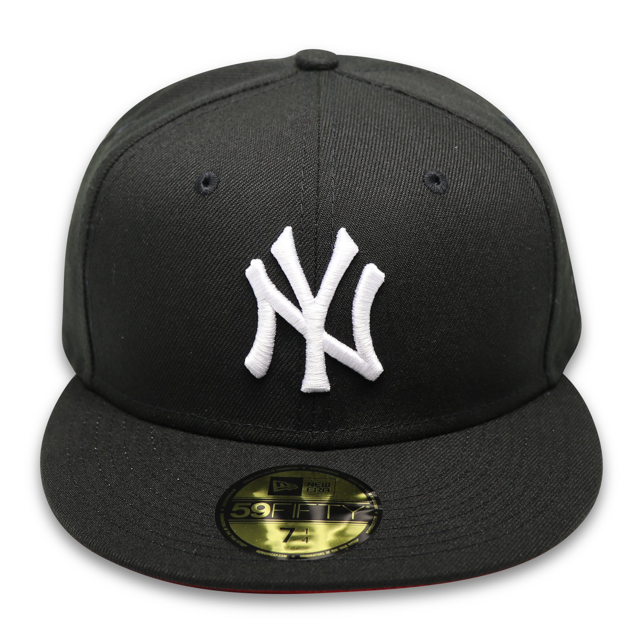 NEW YORK YANKEES (BLK/WHT) NEW ERA 59FIFTY FITTED (RED BOTTOM)