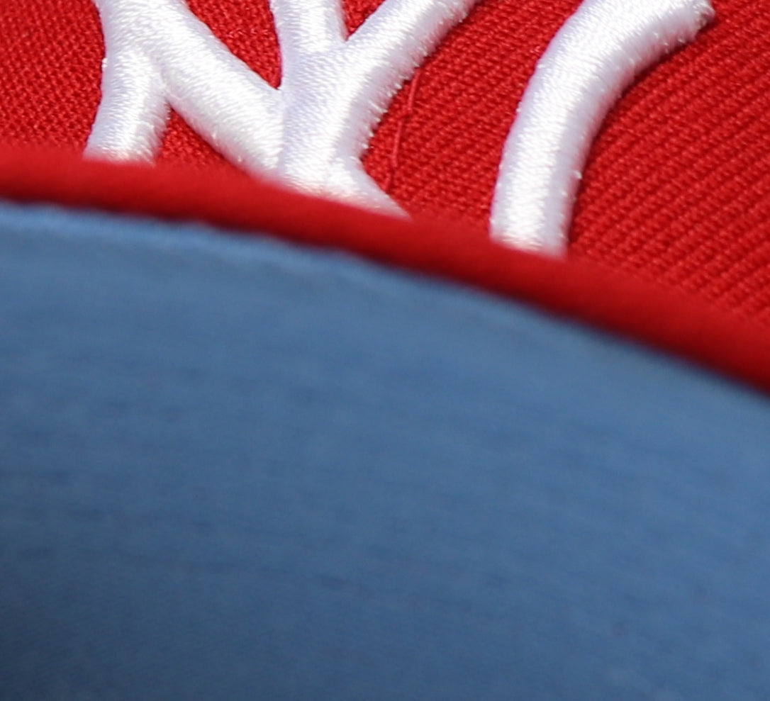 NEW YORK YANKEES (RED) (1999 WORLDSERIES) NEW ERA 59FIFTY (SKY BLUE UNDER VISOR) (S)