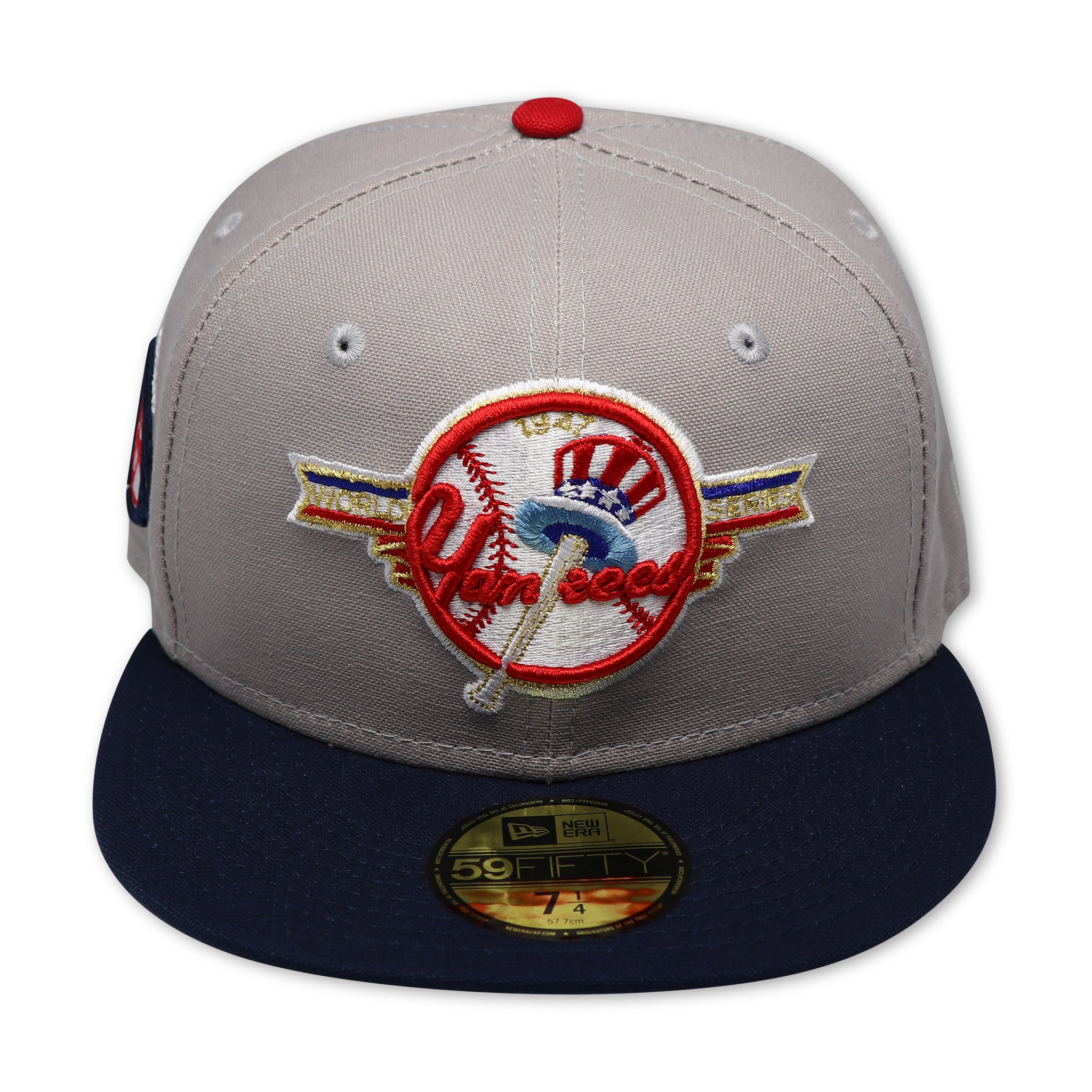NEW YORK YANKEES "ROAD" (1947 WORLDSERIES) NEW ERA 59FIFTY FITTED (SKY BLUE UNDER VISOR)