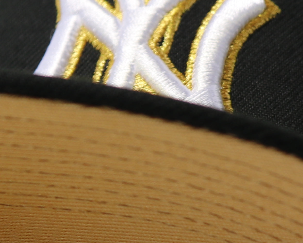 NEW YORK YANKEES (BLACK) (27X CHAMPS) "EMPIRE STATE" NEW ERA 59FIFTY FITTED (GOLD UNDER VISOR)