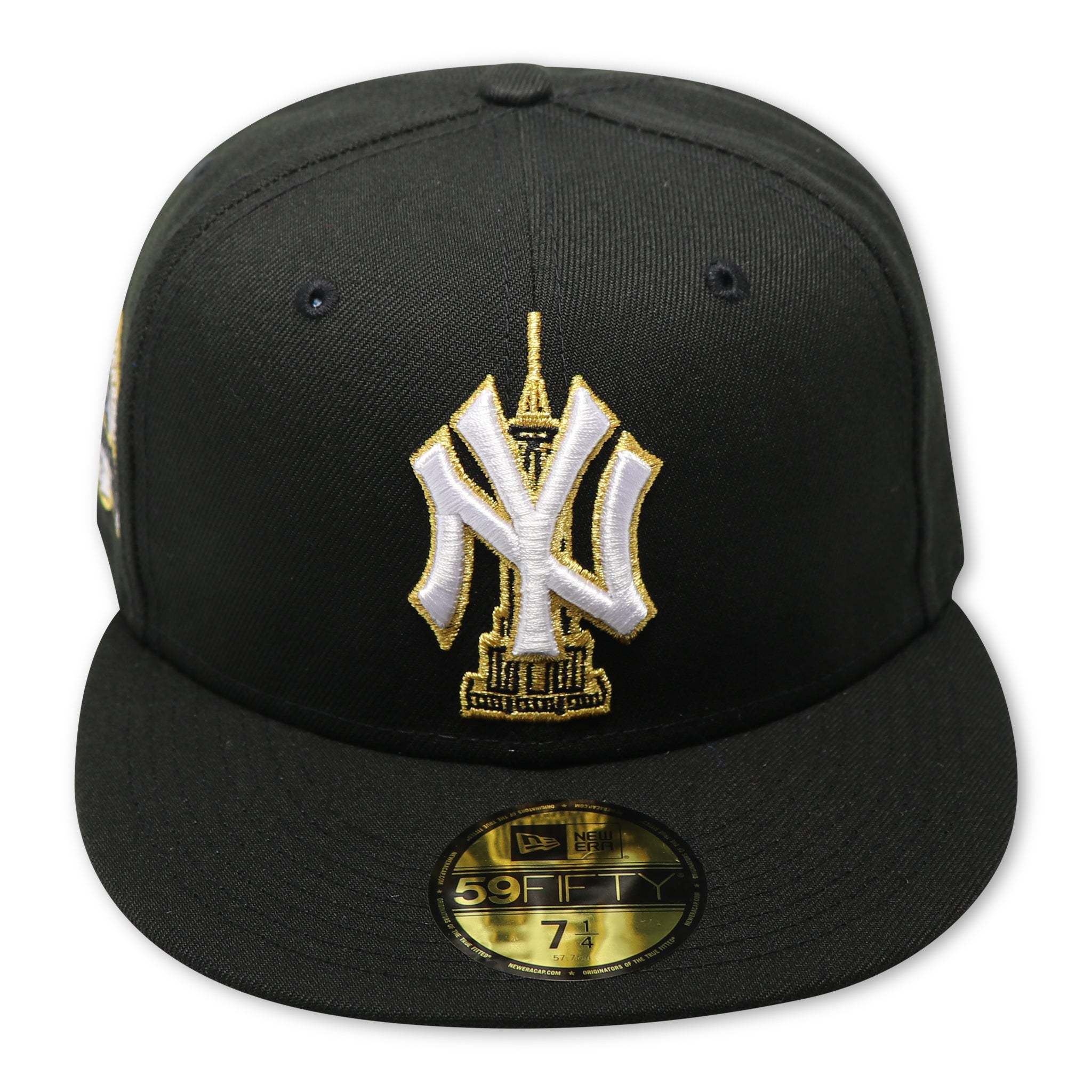 NEW YORK YANKEES (BLACK) (27X CHAMPS) "EMPIRE STATE" NEW ERA 59FIFTY FITTED (GOLD UNDER VISOR)