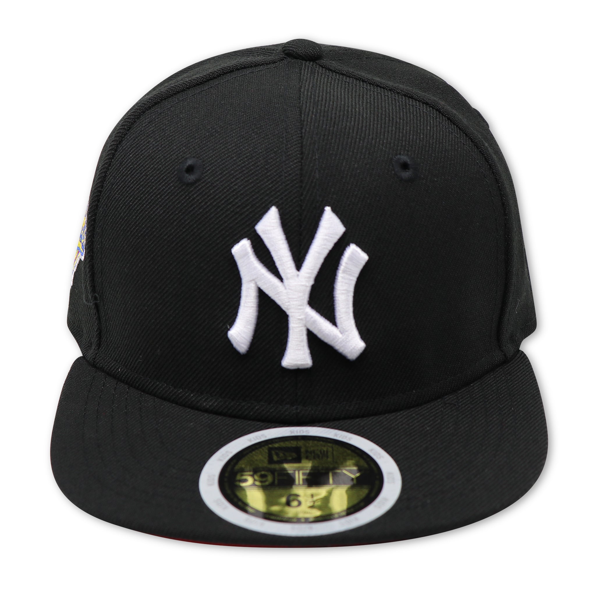 "KIDS" - NEW YORK YANKEES (BLACK) "1996 WORLDSERIES" NEW ERA 59FIFTY FITTED (RED UNDER VISOR)