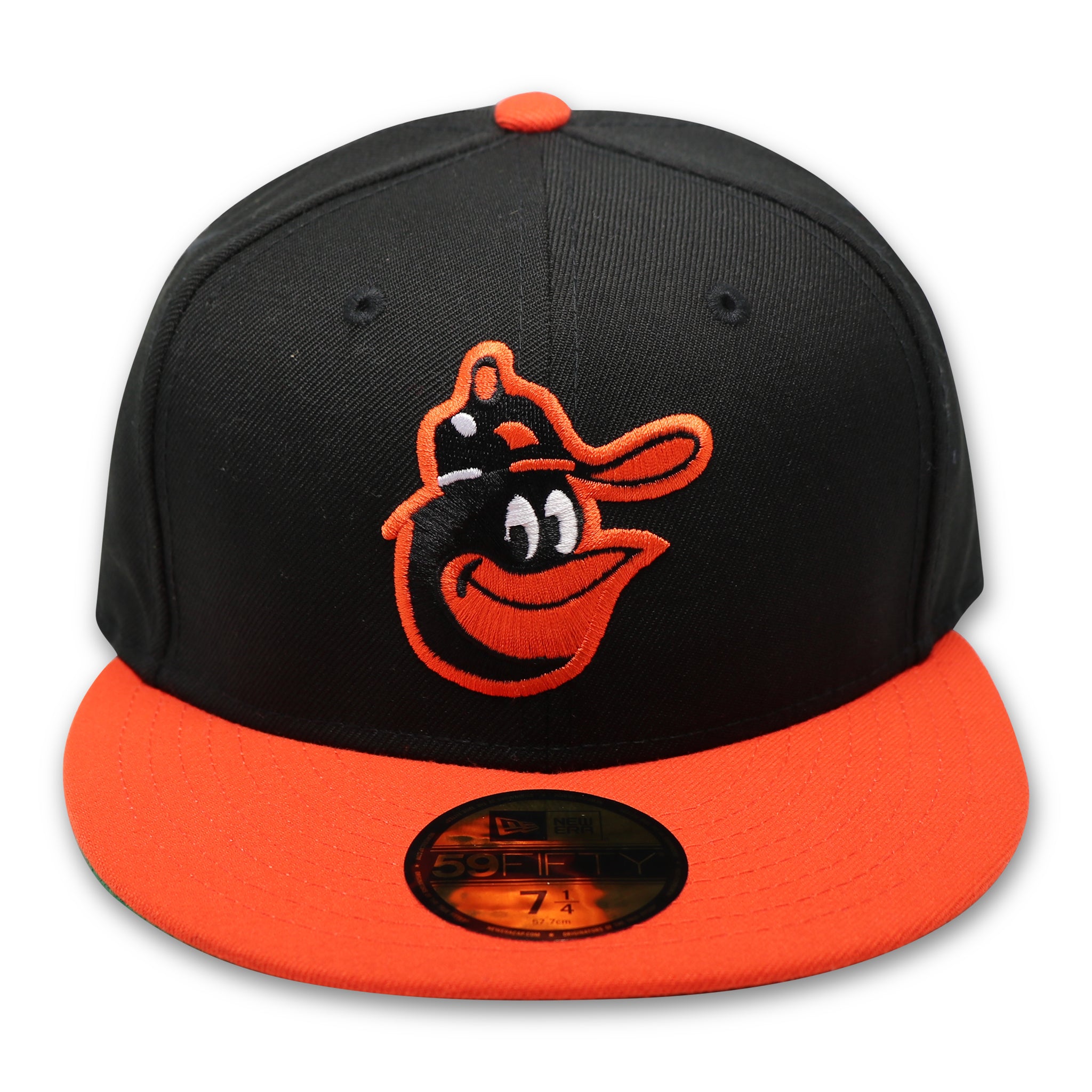 BALTIMORE ORIOLES 59FIFTY FIFTY FITTED (GREEN UNDER VISOR)