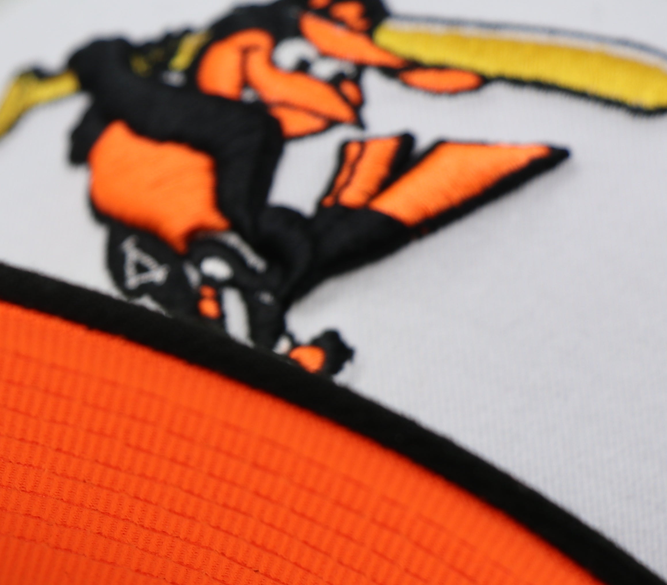 BALTIMORE ORIOLES "50TH ANNIVERSARY" NEW ERA 50FIFTY FITTED ( NEON ORANGE UNDER VISOR)