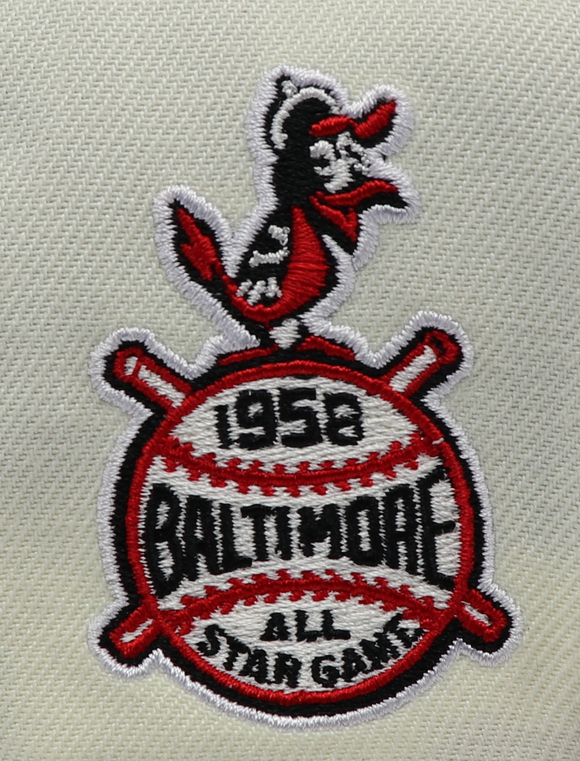 BALTIMORE ORIOLES (OFF-WHITE) (1958 ALLSTARGAME) NEW ERA 59FIFTY FITTED (GREEN UNDER VISOR)