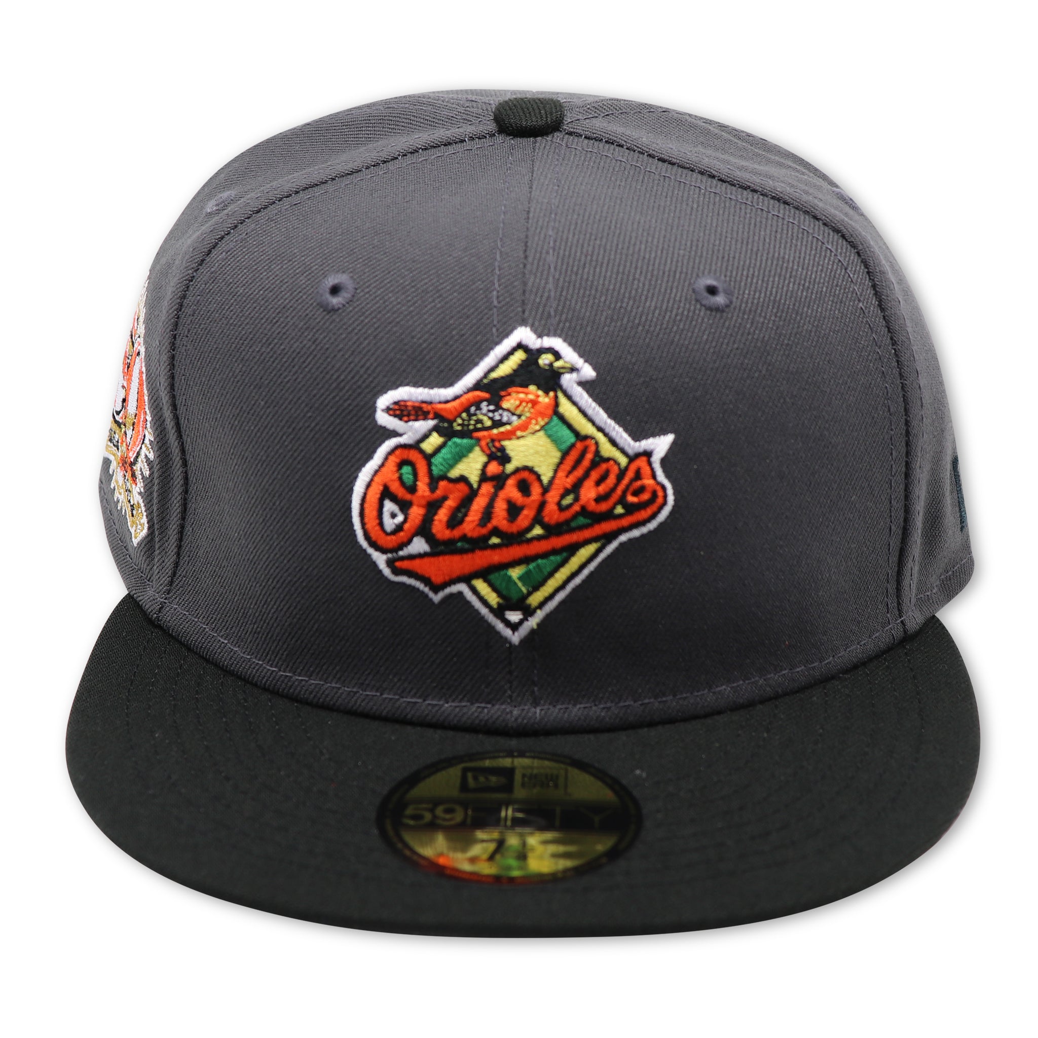 BALTIMORE ORIOLES (DK-GREY) (50TH ANNIVERSARY) NEW ERA 59FIFTY FITTED