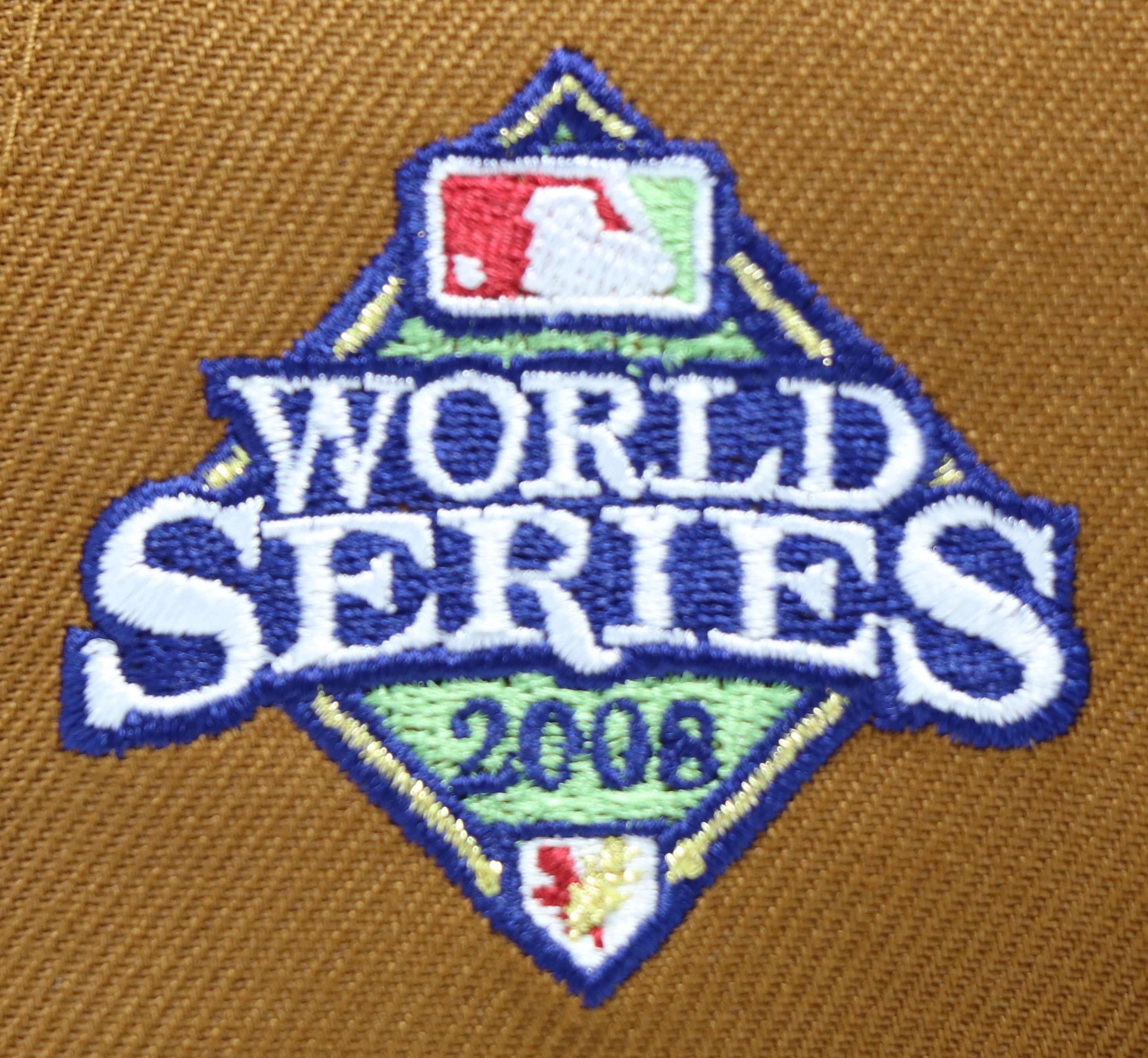 PHILADELPHIA PHILLIES "2008 WORLD SERIES"NEW ERA 59FIFTY FITTED (GOLD UNDER VISOR)