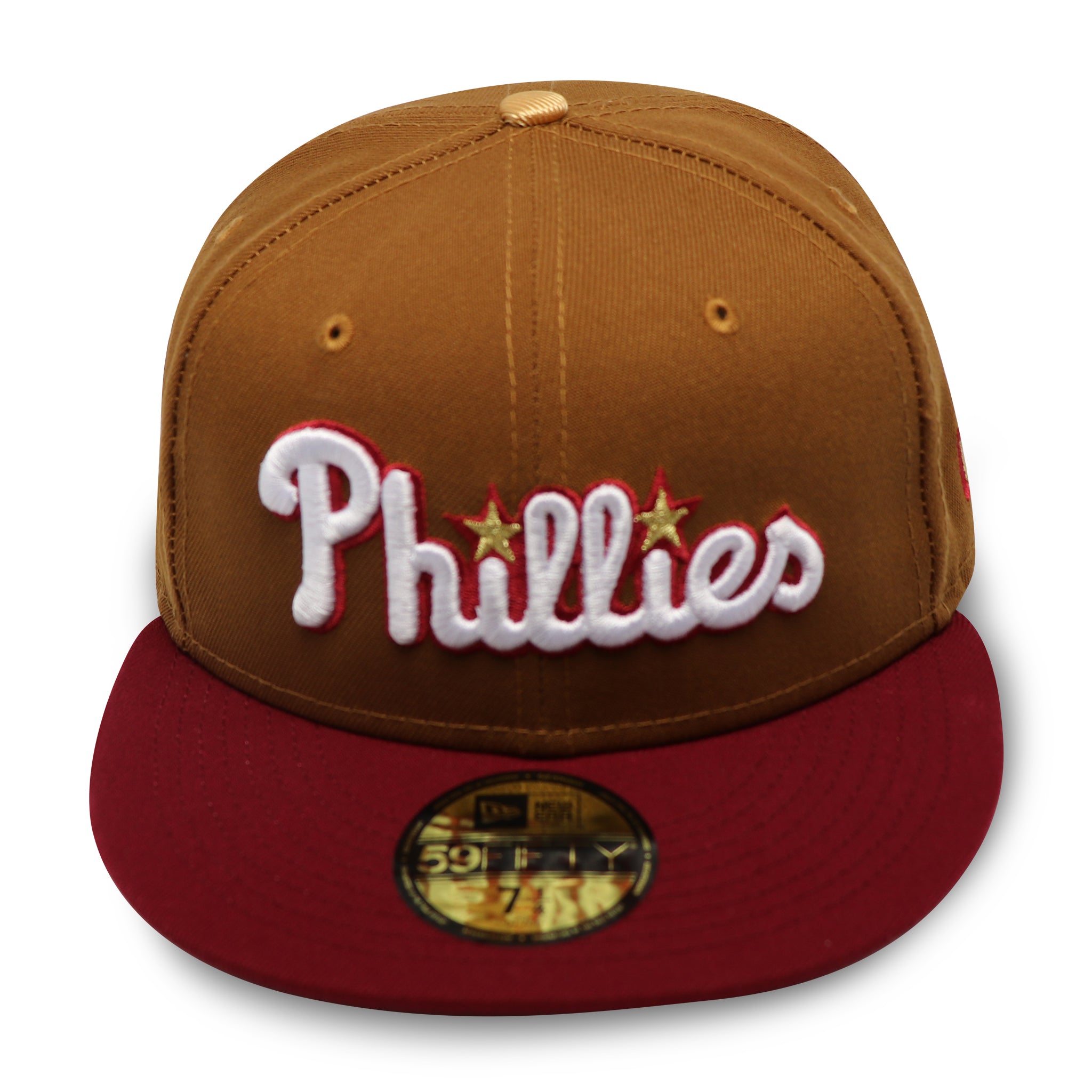 PHILADELPHIA PHILLIES "2008 WORLD SERIES"NEW ERA 59FIFTY FITTED (GOLD UNDER VISOR)
