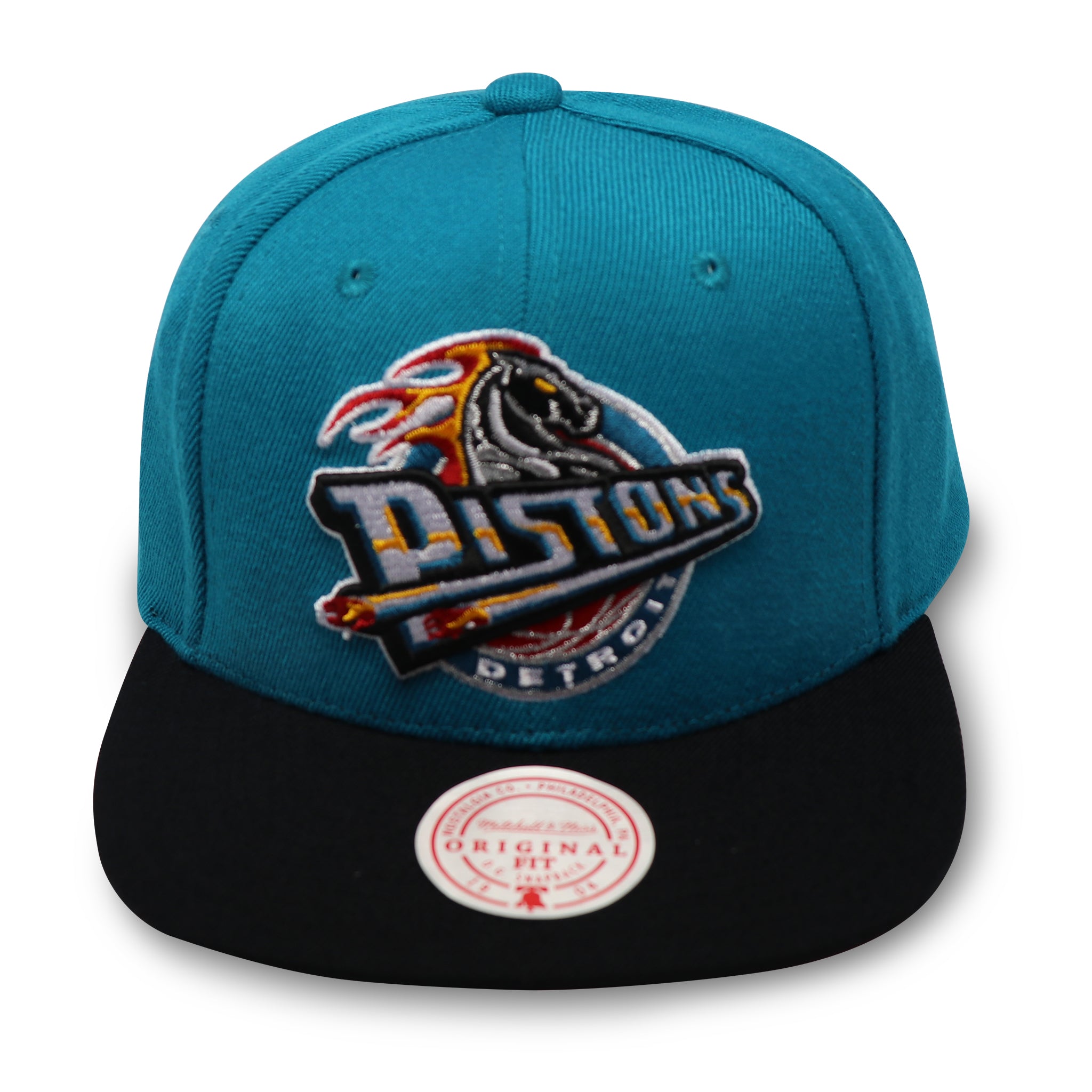 MITCHELL & NESS DETROIT PISTON 2-TONE SNAPBACK –