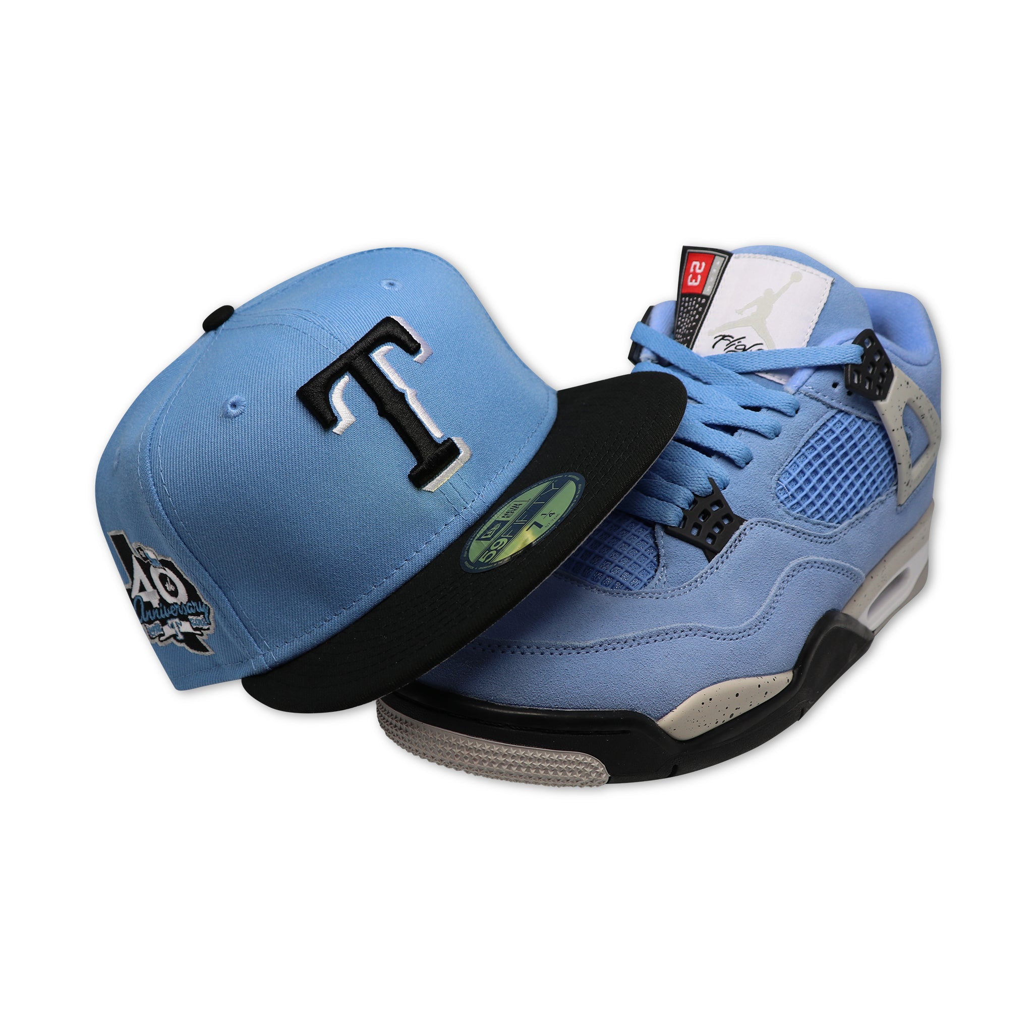 TEXAS RANGERS (40TH ANNIVERSARY) NEW ERA 59FIFTY FITTED (GREY UNDER VISOR)