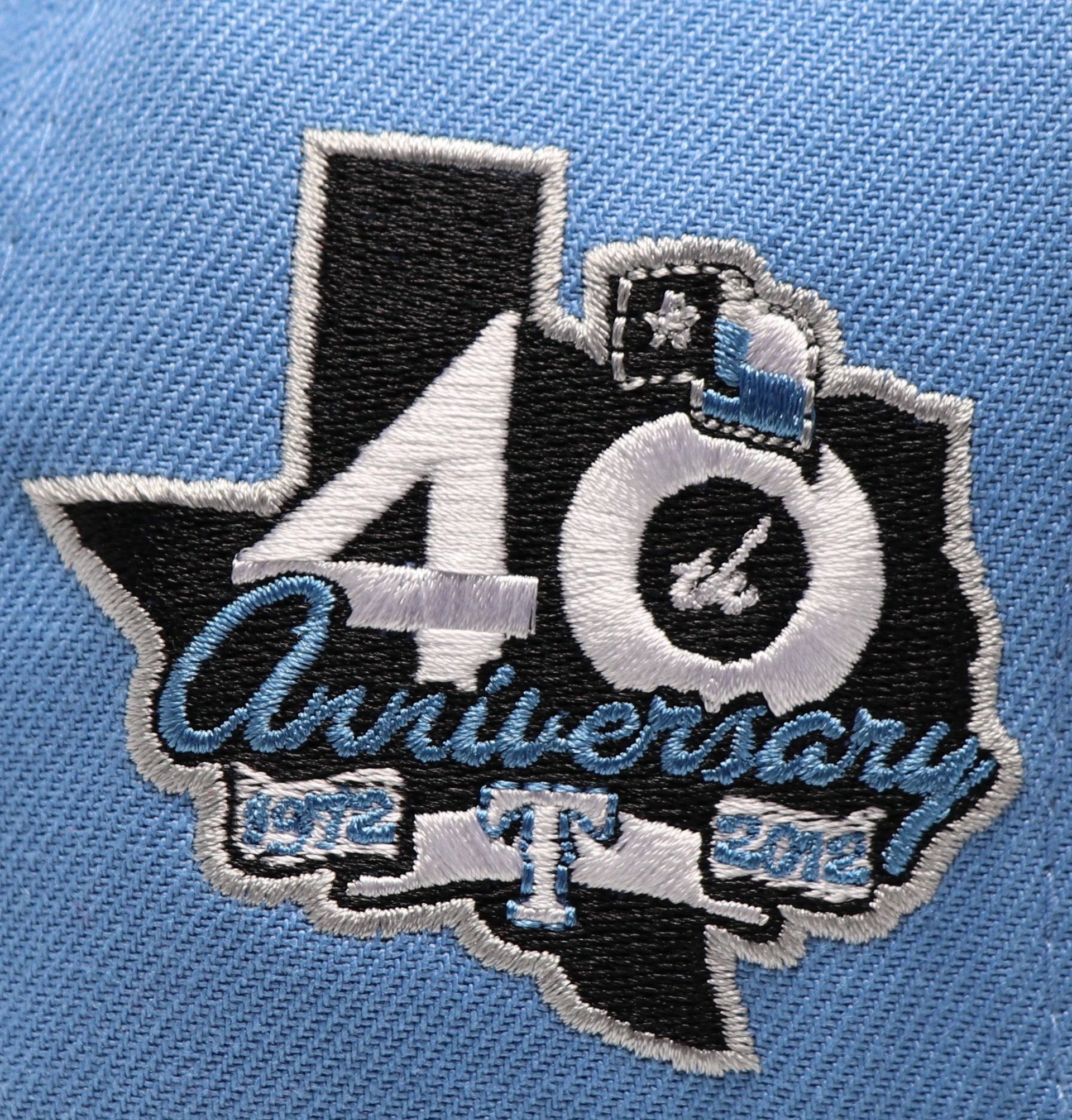 TEXAS RANGERS (40TH ANNIVERSARY) NEW ERA 59FIFTY FITTED (GREY UNDER VISOR)