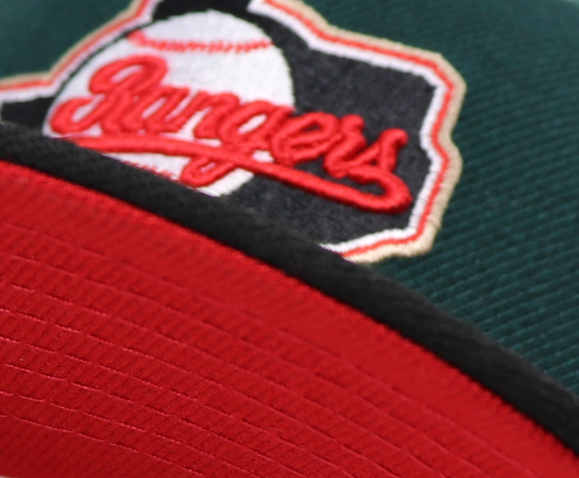 TEXAS RANGERS (DK-GREEN)(TR BB CLUB) NEW ERA 59FIFTY FITTED (RED UNDER VISOR)