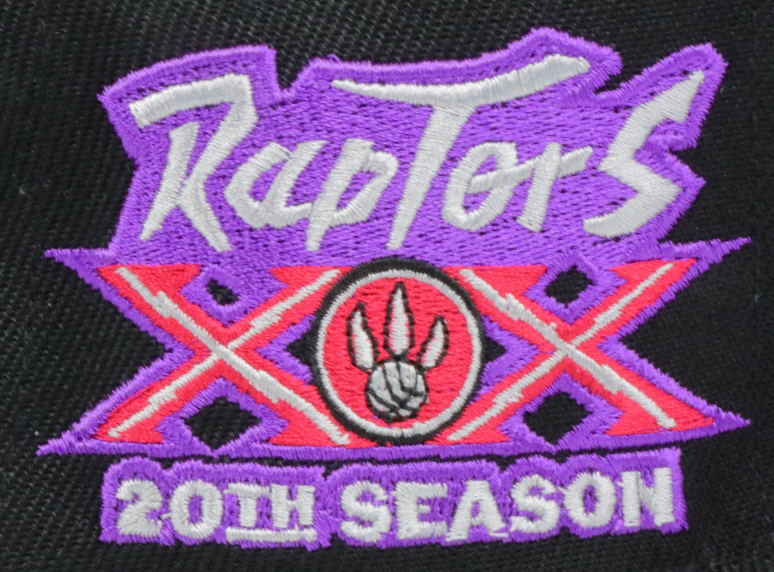 TORONTO RAPTORS (BLK/PURPLE) (20TH SEASON) MITCHELL NESS SNAPBACK (SH21477)