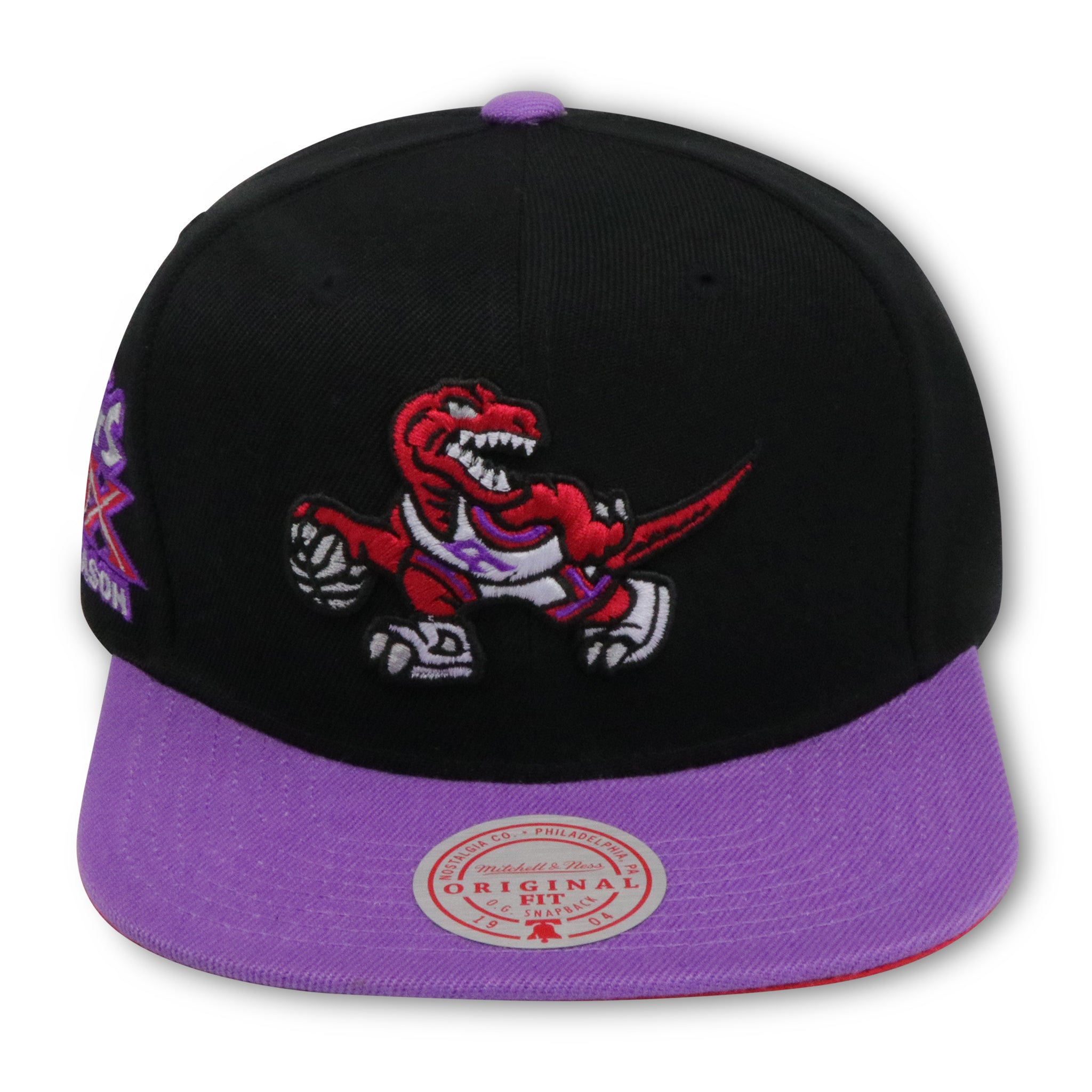 TORONTO RAPTORS (BLK/PURPLE) (20TH SEASON) MITCHELL NESS SNAPBACK (SH21477)