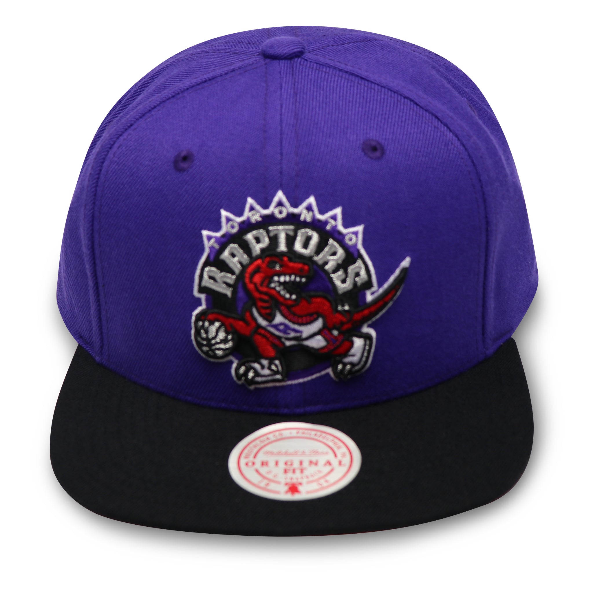 MITCHELL & NESS TORONTO RAPTORS (PURPLE/BLACK) SNAPBACK (RED UNDER VISOR)