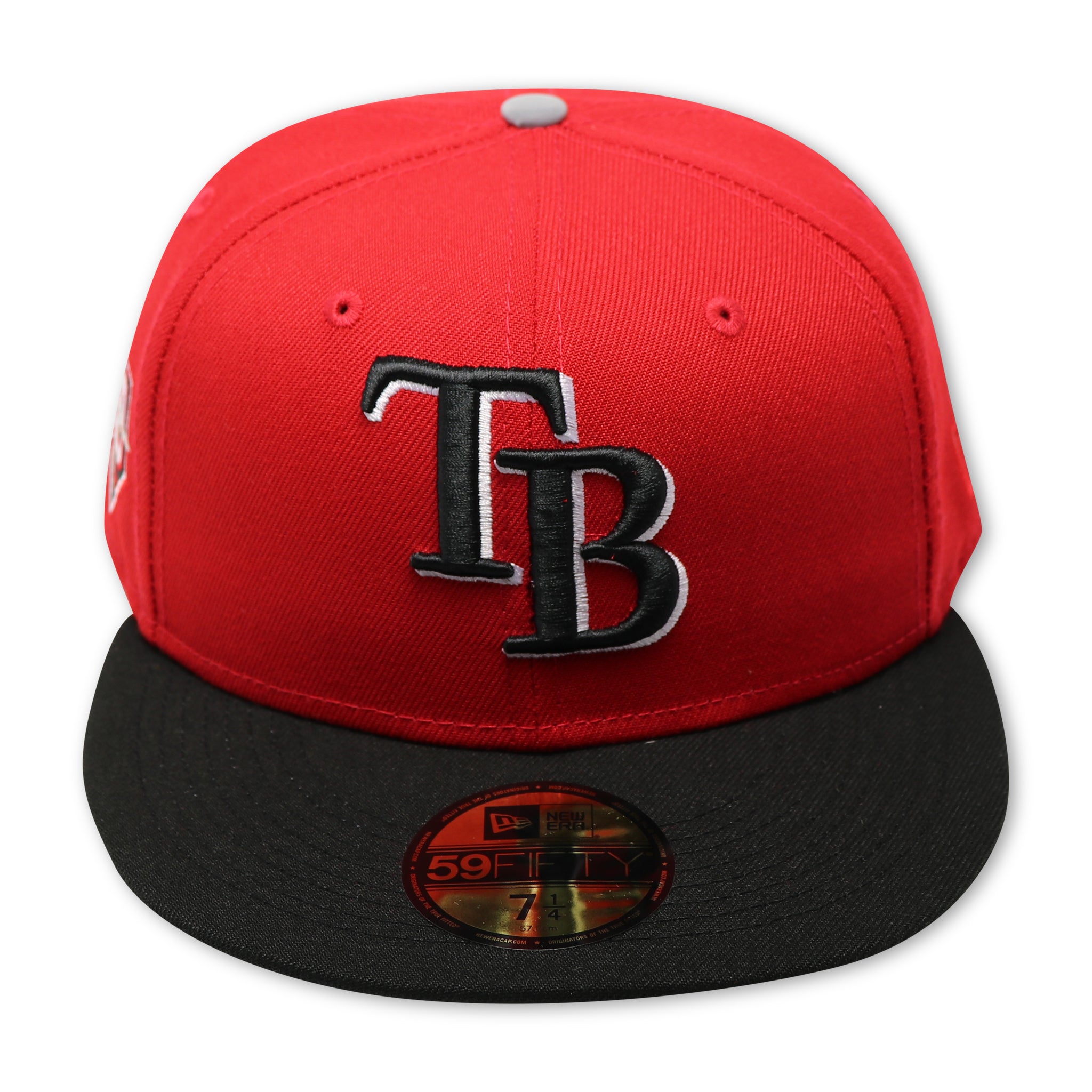 TAMPA DEVIL RAYS  (RED) (20TH ANNIVERSARY) NEW ERA 59FIFTY FITTED (GREY UNDER VISOR)