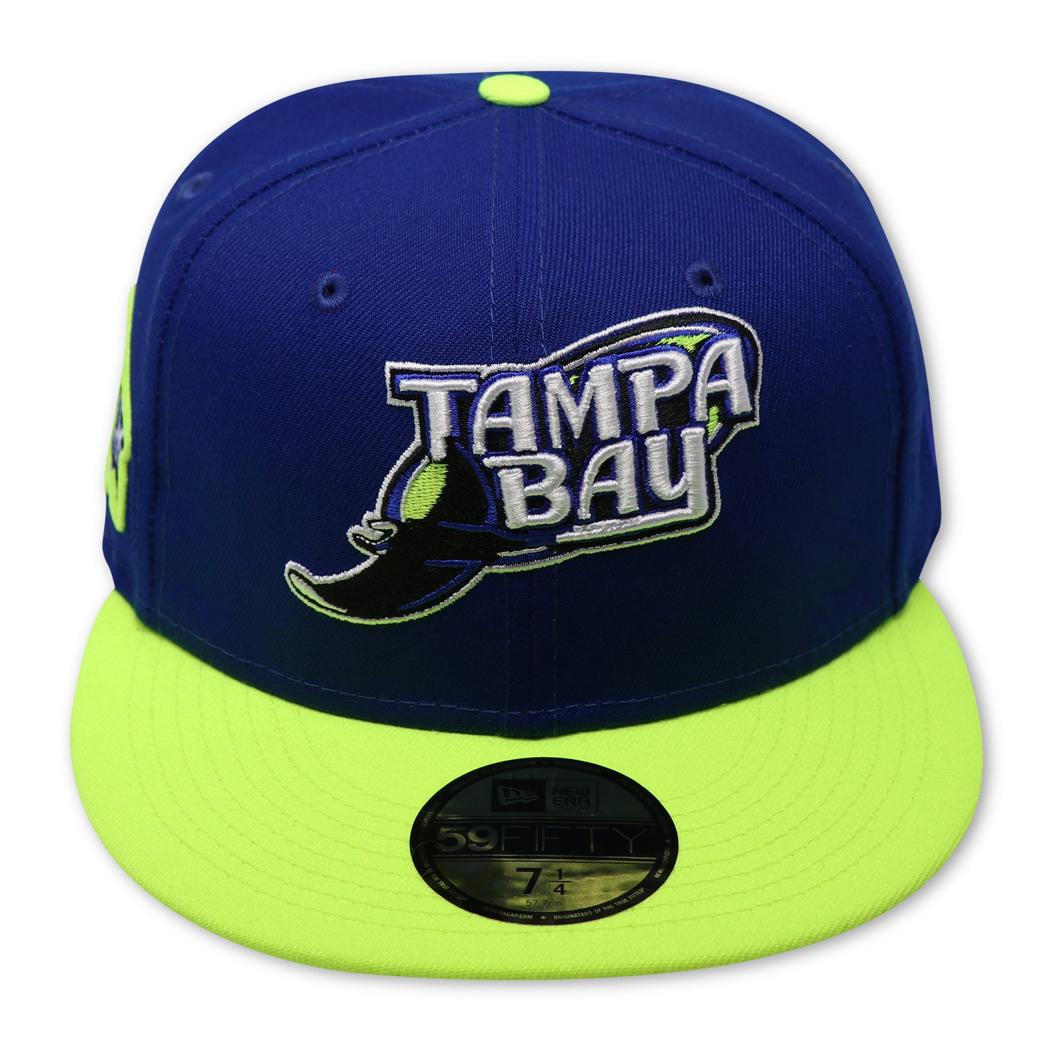 TAMPA BAY DEVIL RAYS (ROYAL) (10TH SEASON) NEW ERA 59FIFTY FITTED (GREY UNDER VISOR) (S)