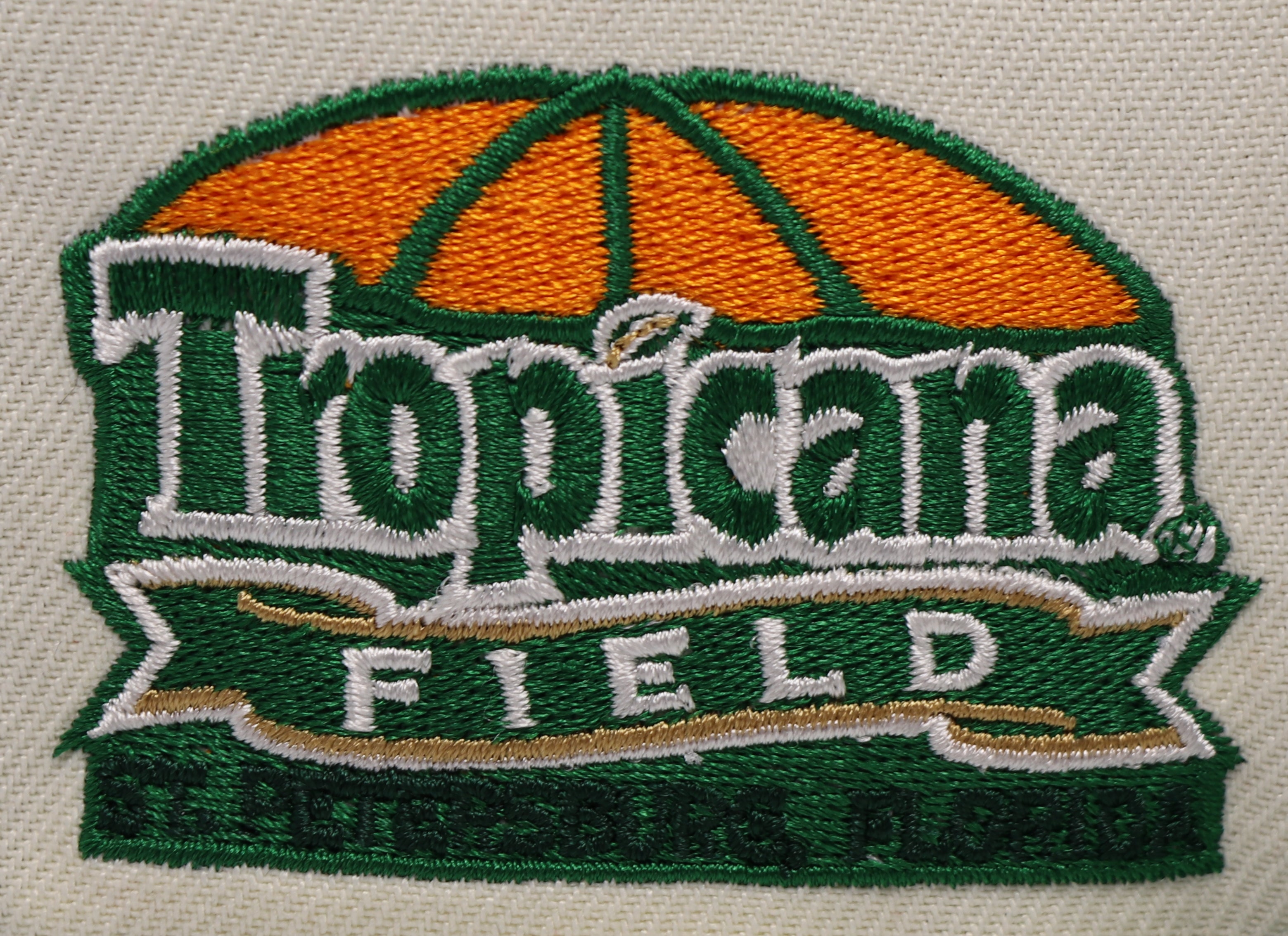 TAMPA BAY DEVIL RAYS "TROPICANA FIELD" NEW ERA 59FIFTY FITTED (ORANGE UNDER VISOR)