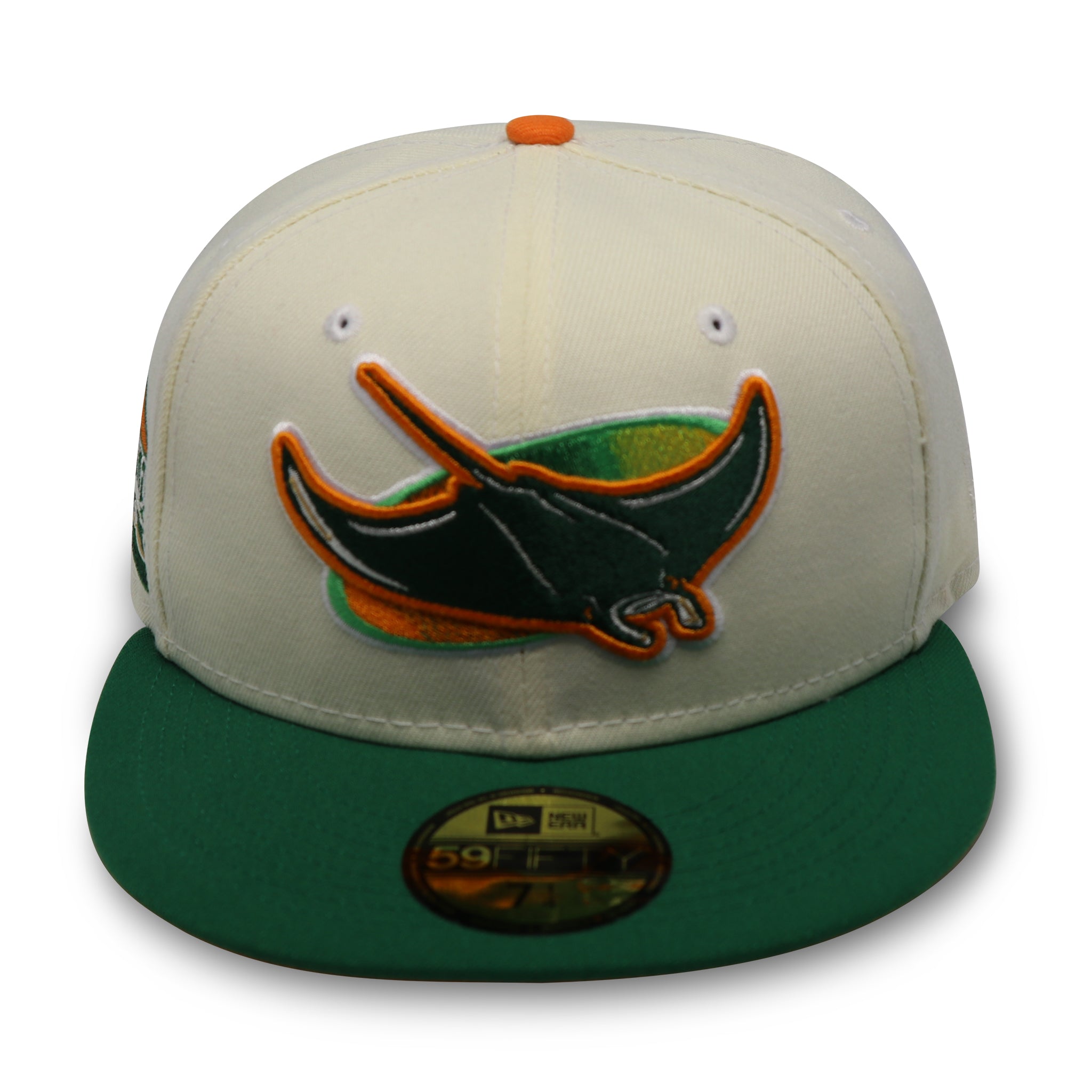 TAMPA BAY DEVIL RAYS "TROPICANA FIELD" NEW ERA 59FIFTY FITTED (ORANGE UNDER VISOR)
