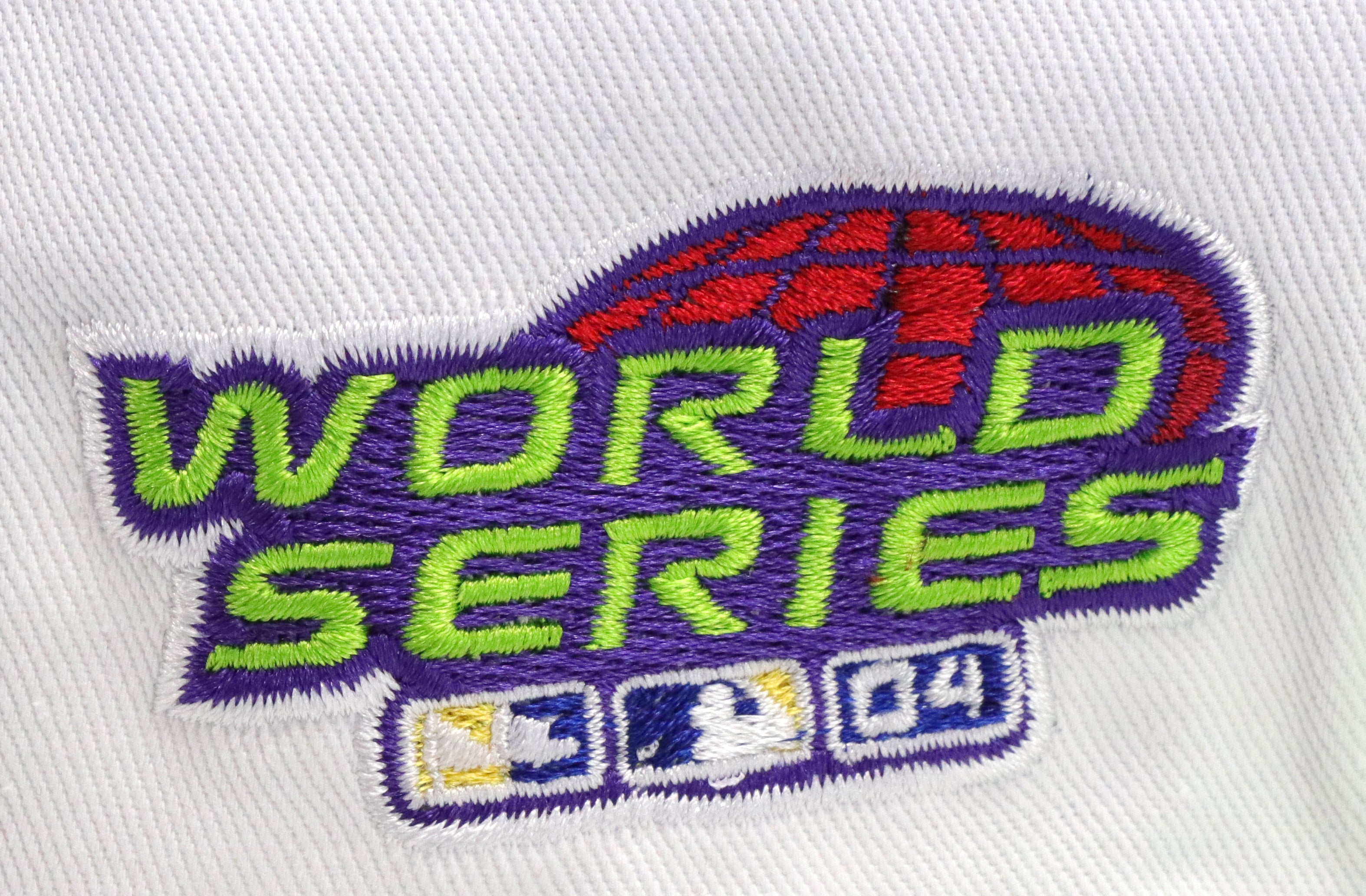 BOSTON REDSOX "2004 WS" NEW ERA 59FIFTY FITTED (PURPLE UNDER VISOR)