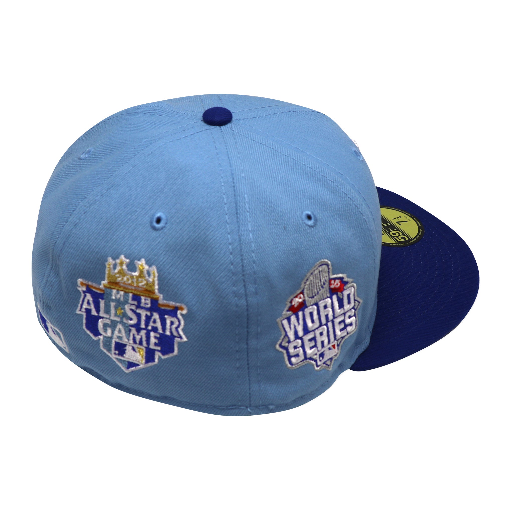 KANSAS CITY ROYALS "2015 WS X 2012 ASG" NEW ERA 59FIFTY FITTED (GREY UNDER VISOR)