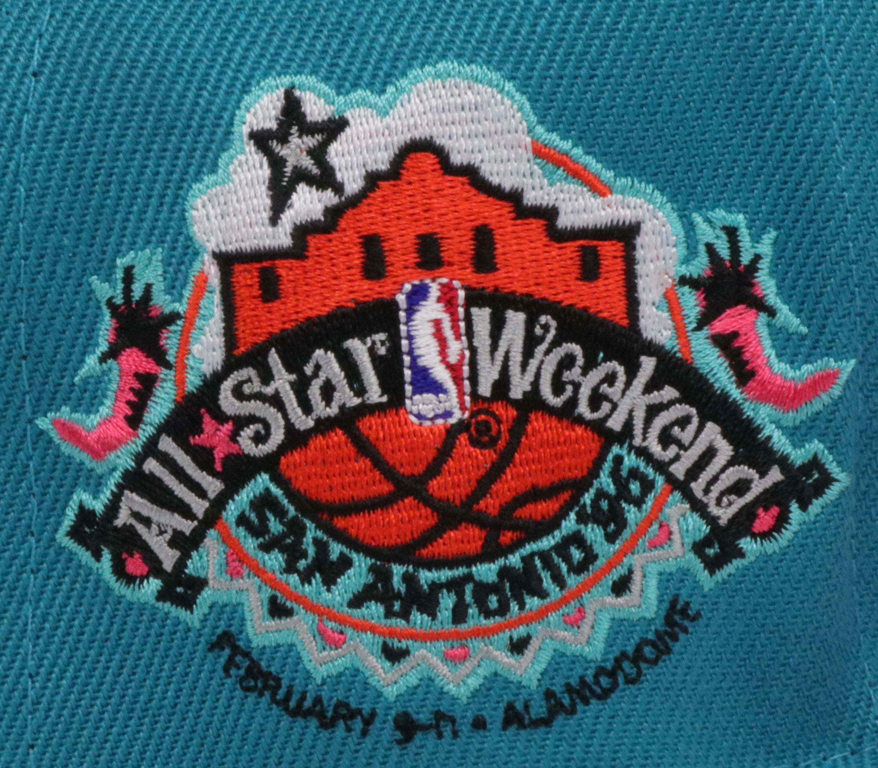 SAN ANTONIO SPURS (TEAL) (1996 ALLSTARGAME) MITCHELL & NESS SNAPBACK (SH21477)