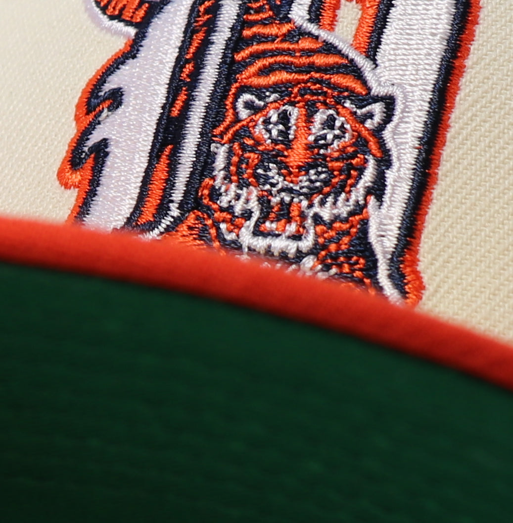 DETRIOT TIGERS "OFFWHITE" (TIGER STADIUM) NEW ERA 59FIFTY FITTED (GREEN UNDER VISOR)