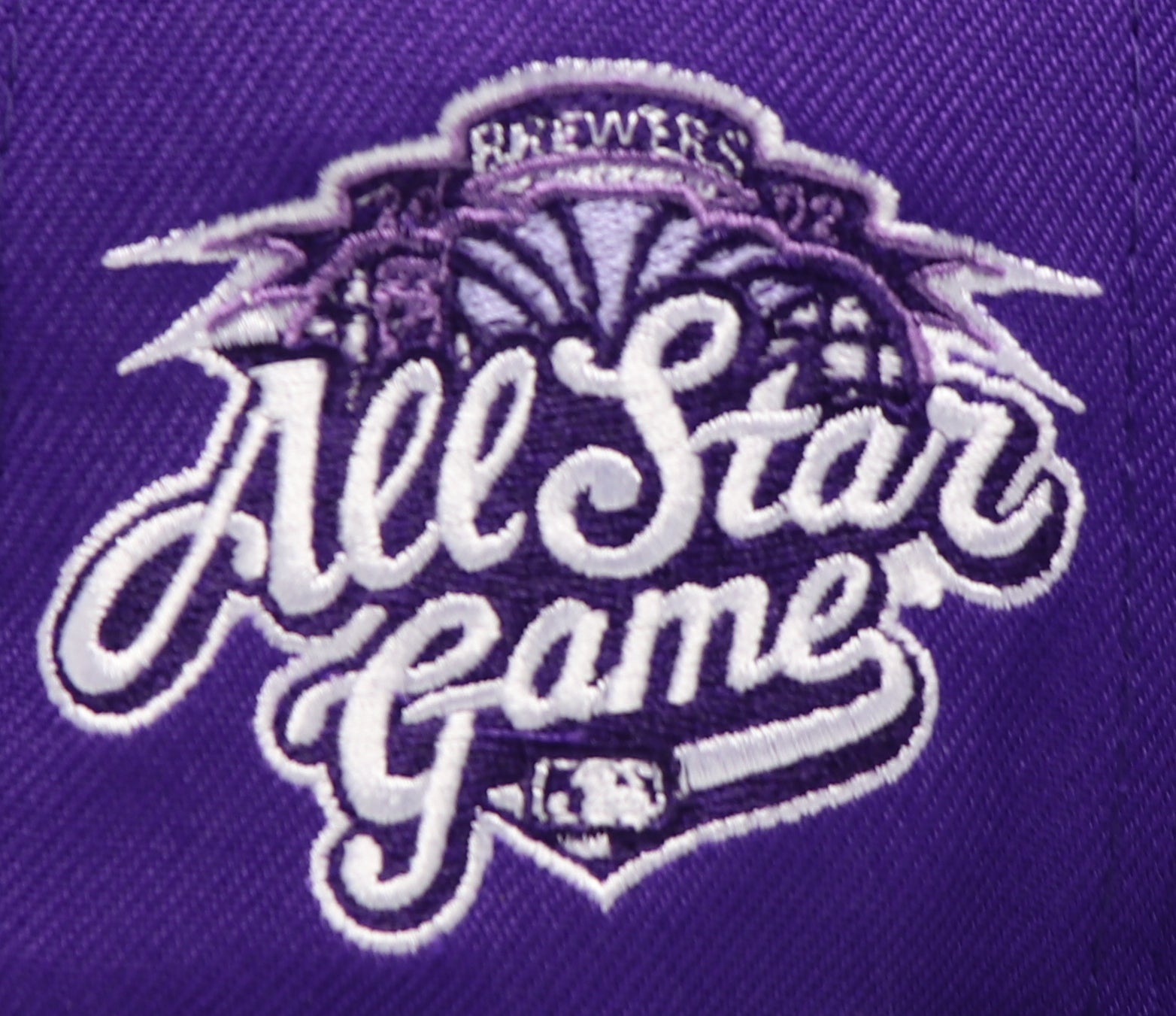 MILWAUKEE BREWERS "2002 ASG" NEW ERA 59FIFTY FITTED (LAVENDER UNDER VISOR) (S)