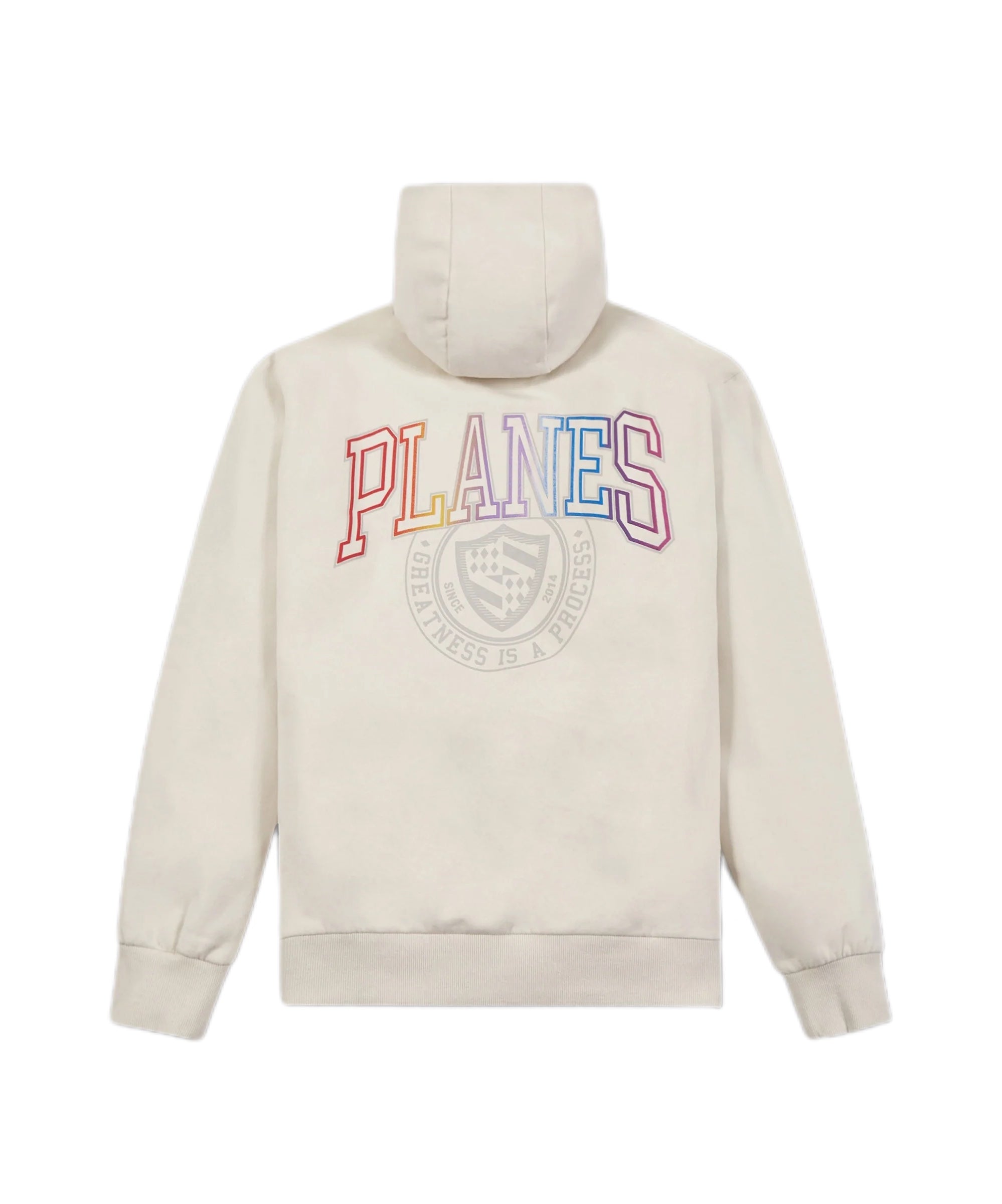 PAPER PLANES "COLLEGIATE SPECTRUM" HALF ZIP HOODIE VAPOR