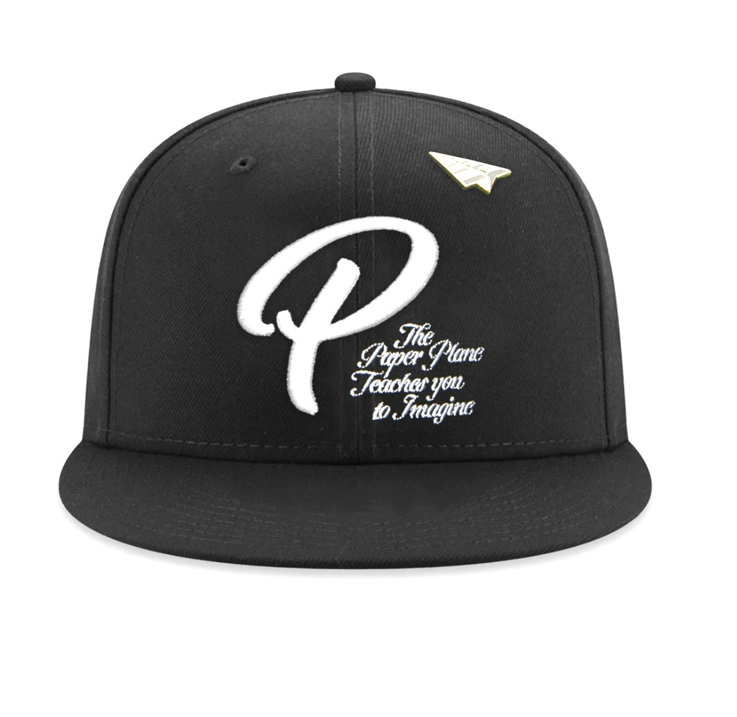 PAPER PLANES SCRIPTED MANTRA RETRO BLACK SNAPBACK