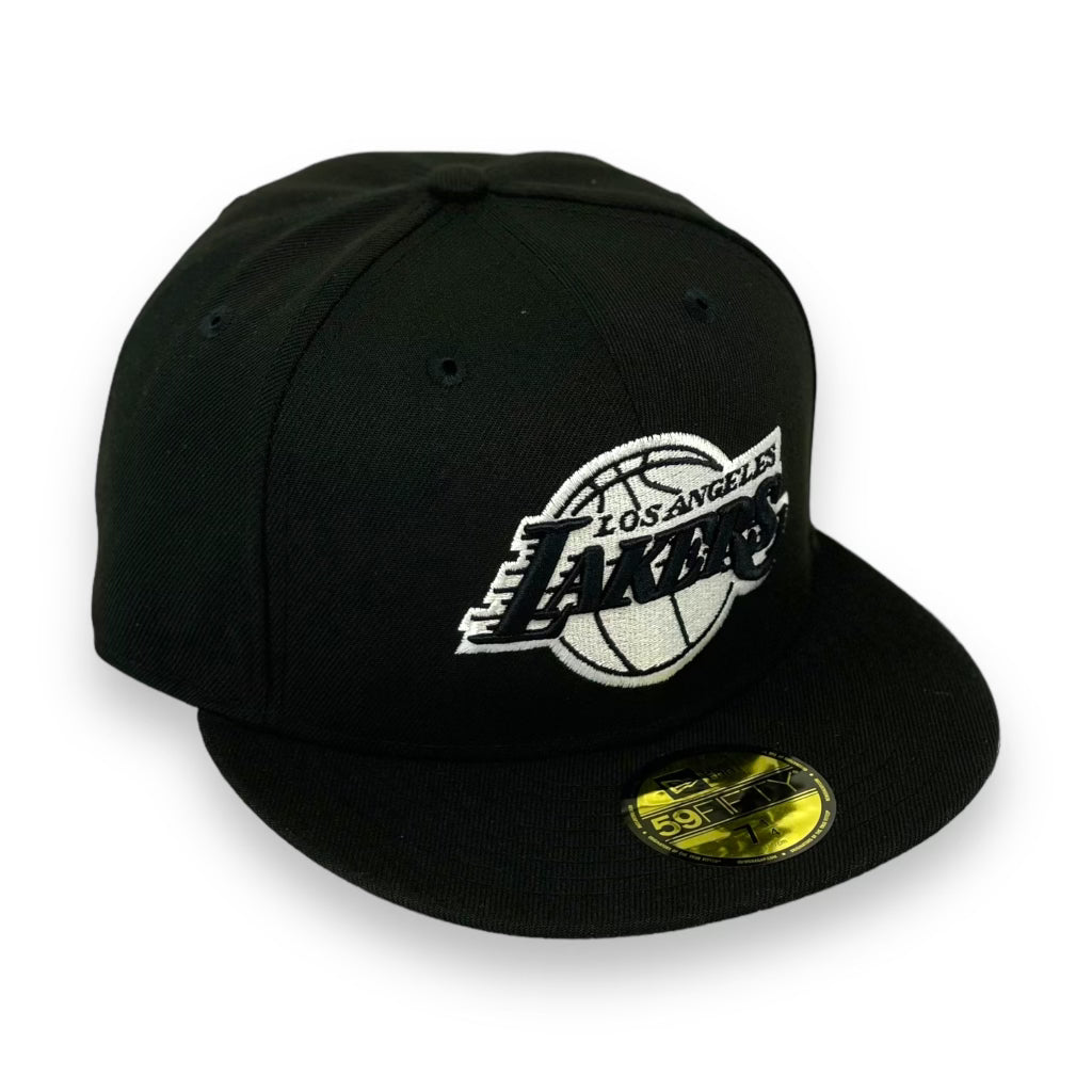 LOS ANGELES LAKERS (BLACK/WHITE) NEW ERA 59FIFTY FITTED