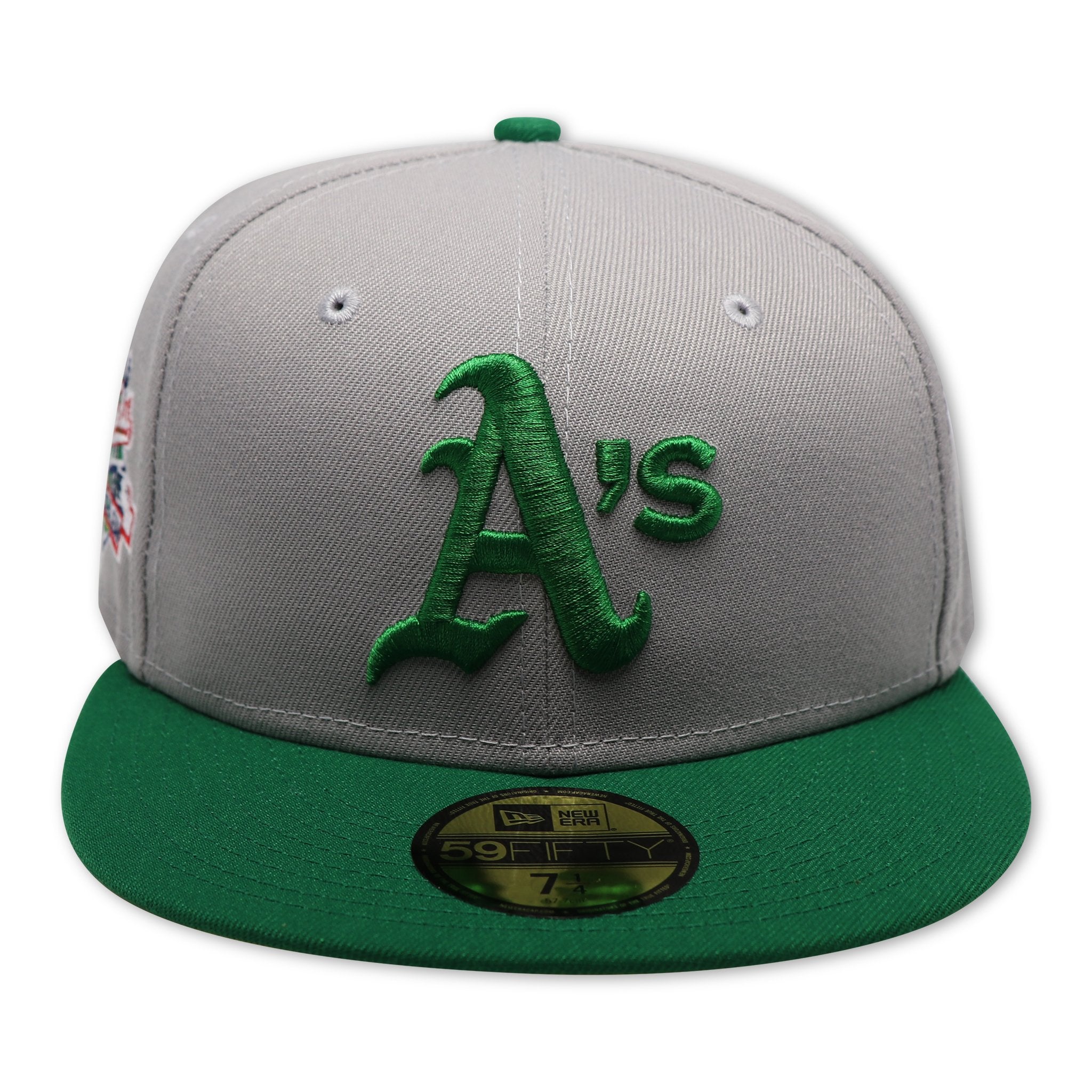 OAKLAND ATHLETICS (GREY) "1989 WORLDSRIES BATTLE OF THE BAY" 59FIFTY FITTED (YELLOW BOTTOM"