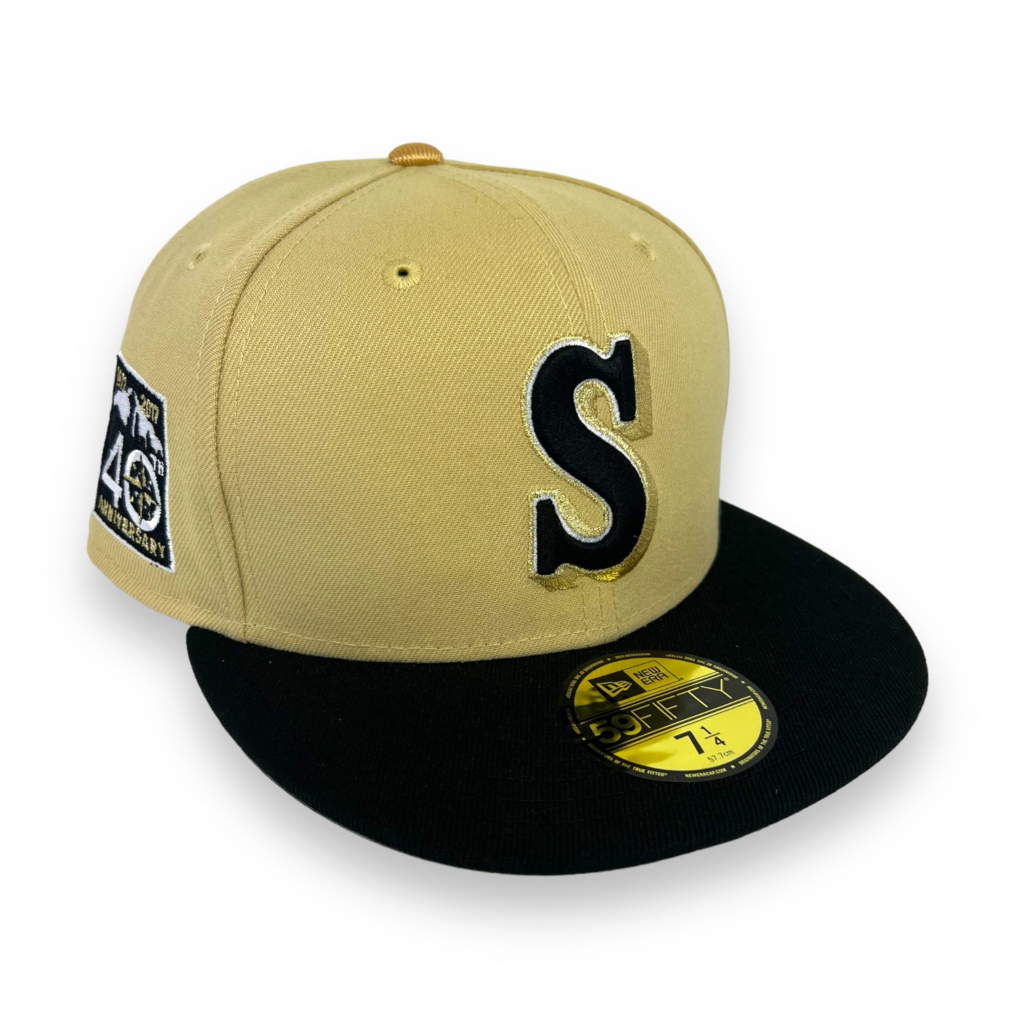 SEATTLE MARINERS (V-GOLD) (40TH ANN) NEW ERA 59FIFTY FITTED (GOLD UNDER VISOR)