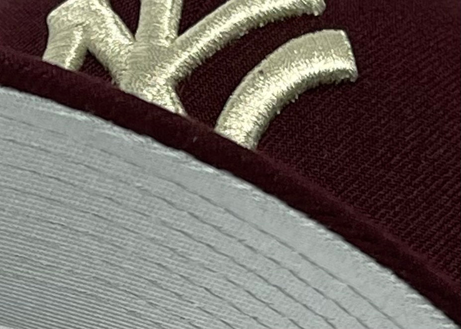 NEW YORK YANKEES (MAROON) (1956 WORLD SERIES) NEW ERA 59FIFTY FITTED (SILVER UNDER VISOR)