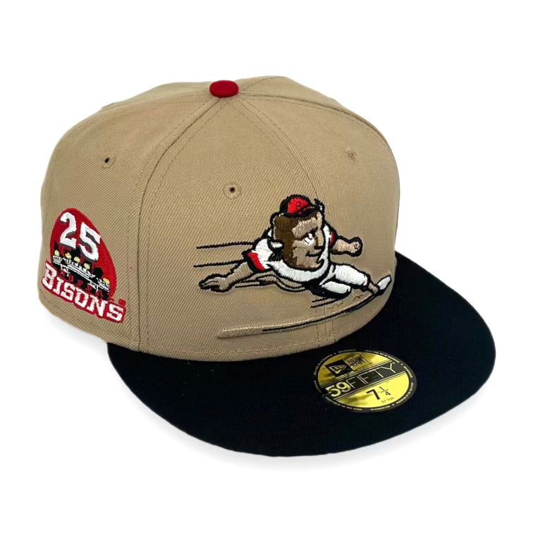 BUFFALO BISONS (CAMEL) (25TH ANN) NEW ERA 59FIFTY FITTED
