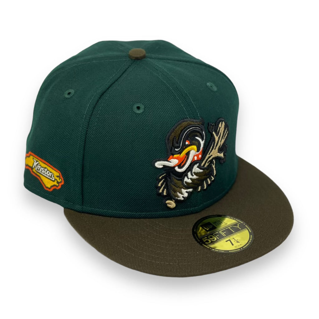 DOWN EAST DUCKS (DK-GREEN) NEW ERA 59FIFTY FITTED (OFF-WHITE UNDER VISOR)
