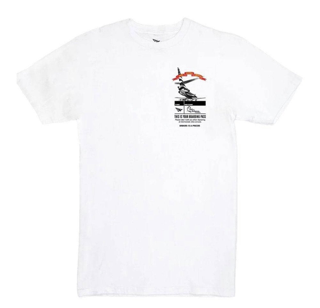 PAPER PLANES GLOBAL WARNING "D.R" WHITE TEE