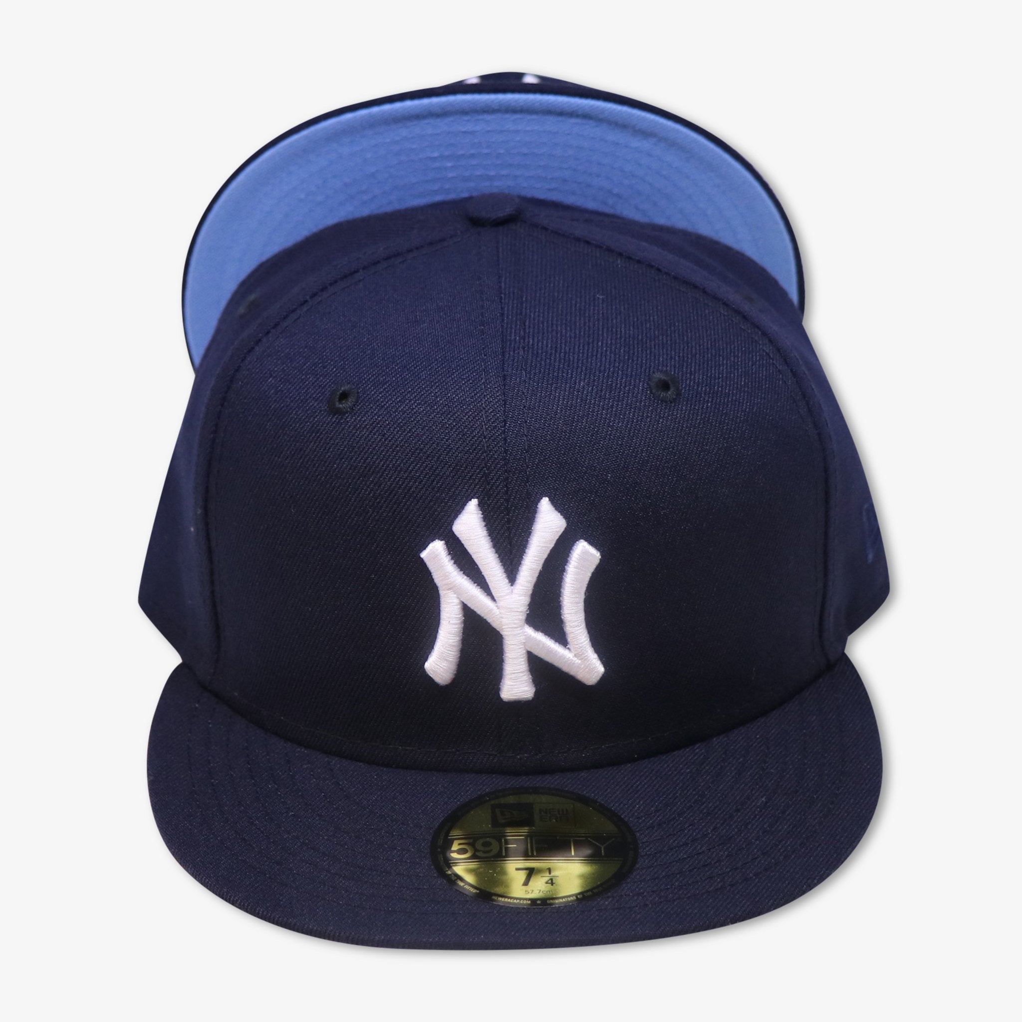NEW YORK YANKEES (NAVY) "SKY BLUE  UNDERVISOR" NEWERA 59FIFTY FITTED